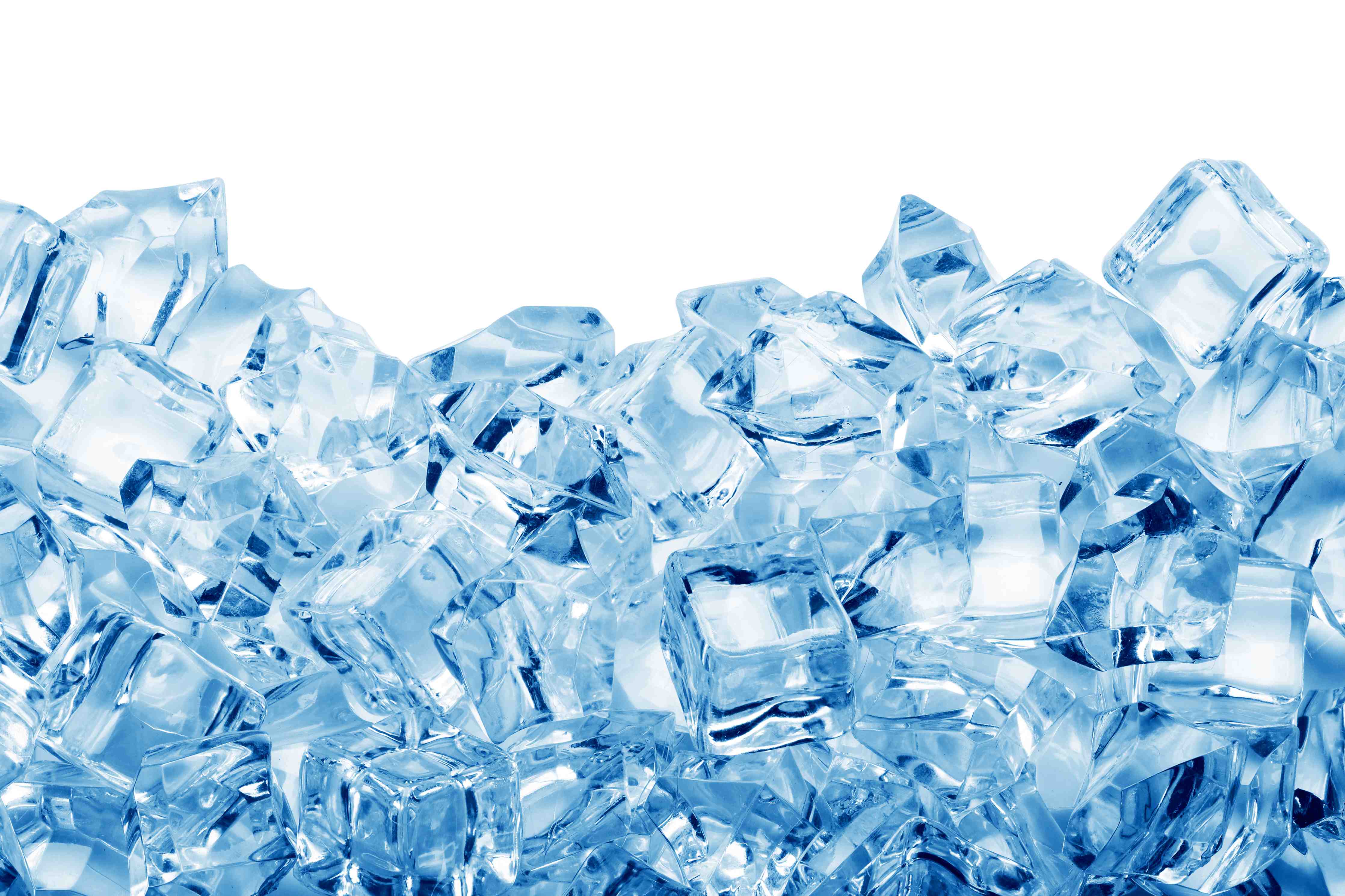 Große Wandbilder-Blau kristallklarer Eiswürfel
