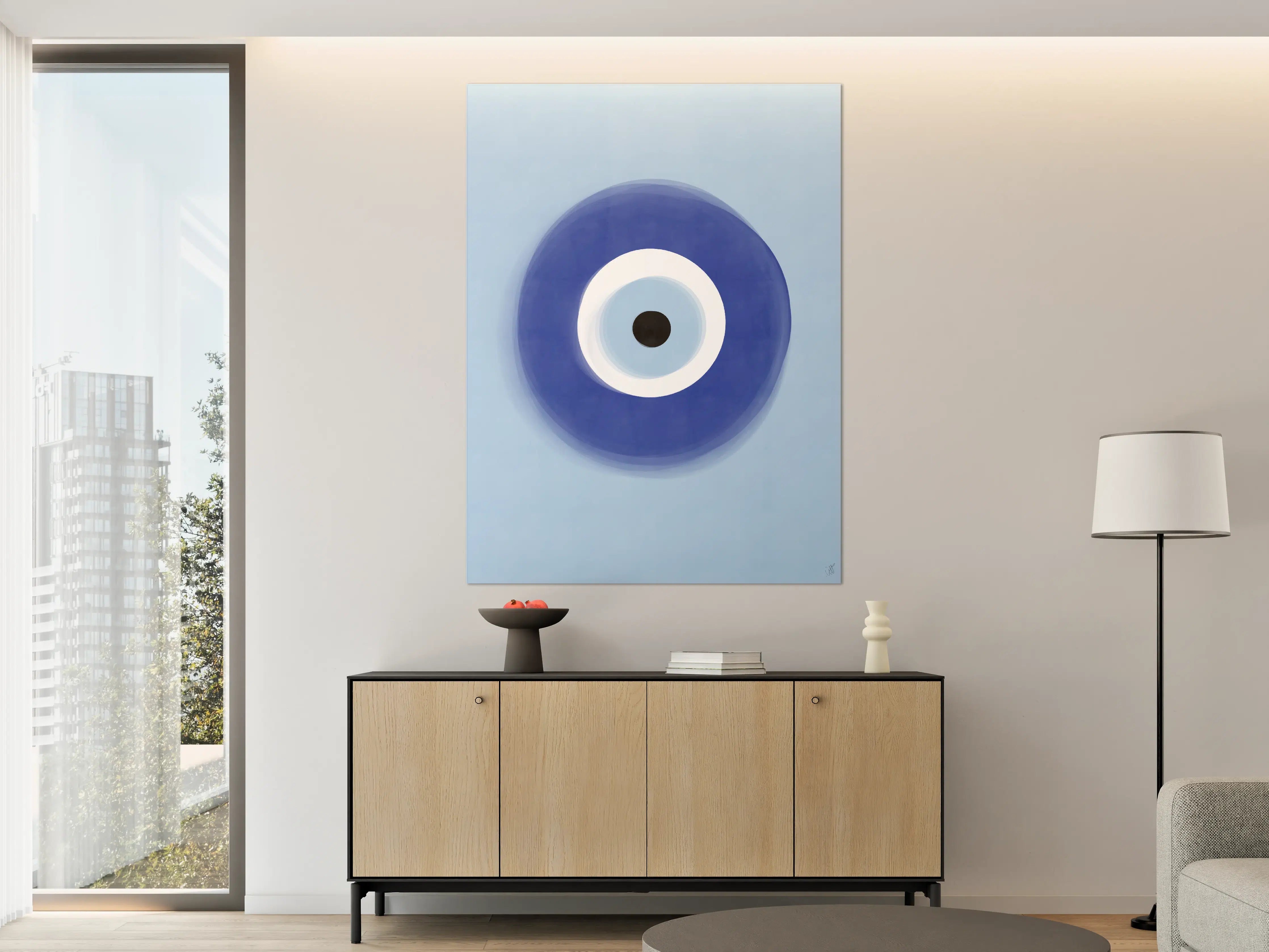 Große Wandbilder - Blaue Auge-Kunstwerk