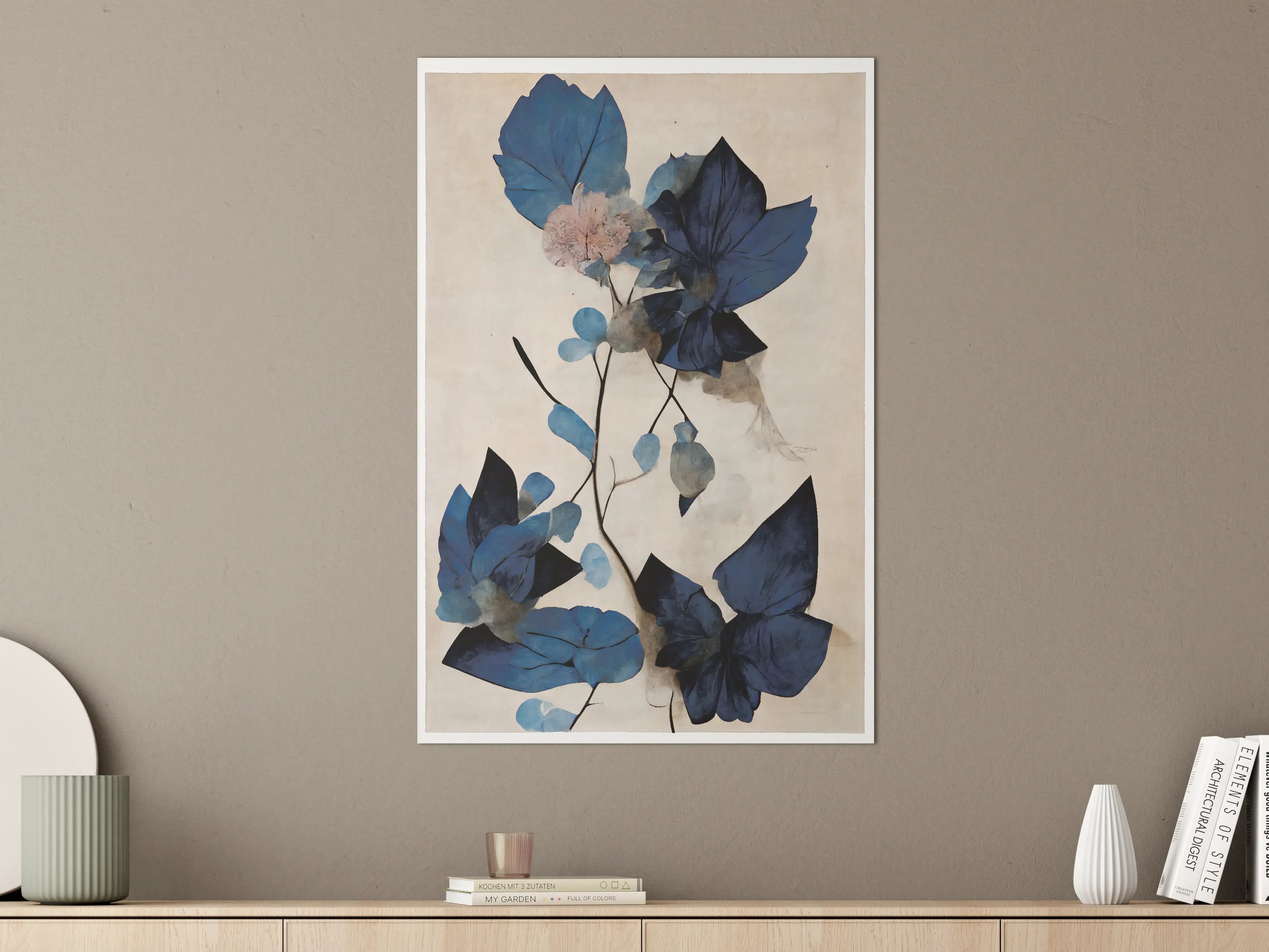 Große Wandbilder - Blaue Blüten - Floral