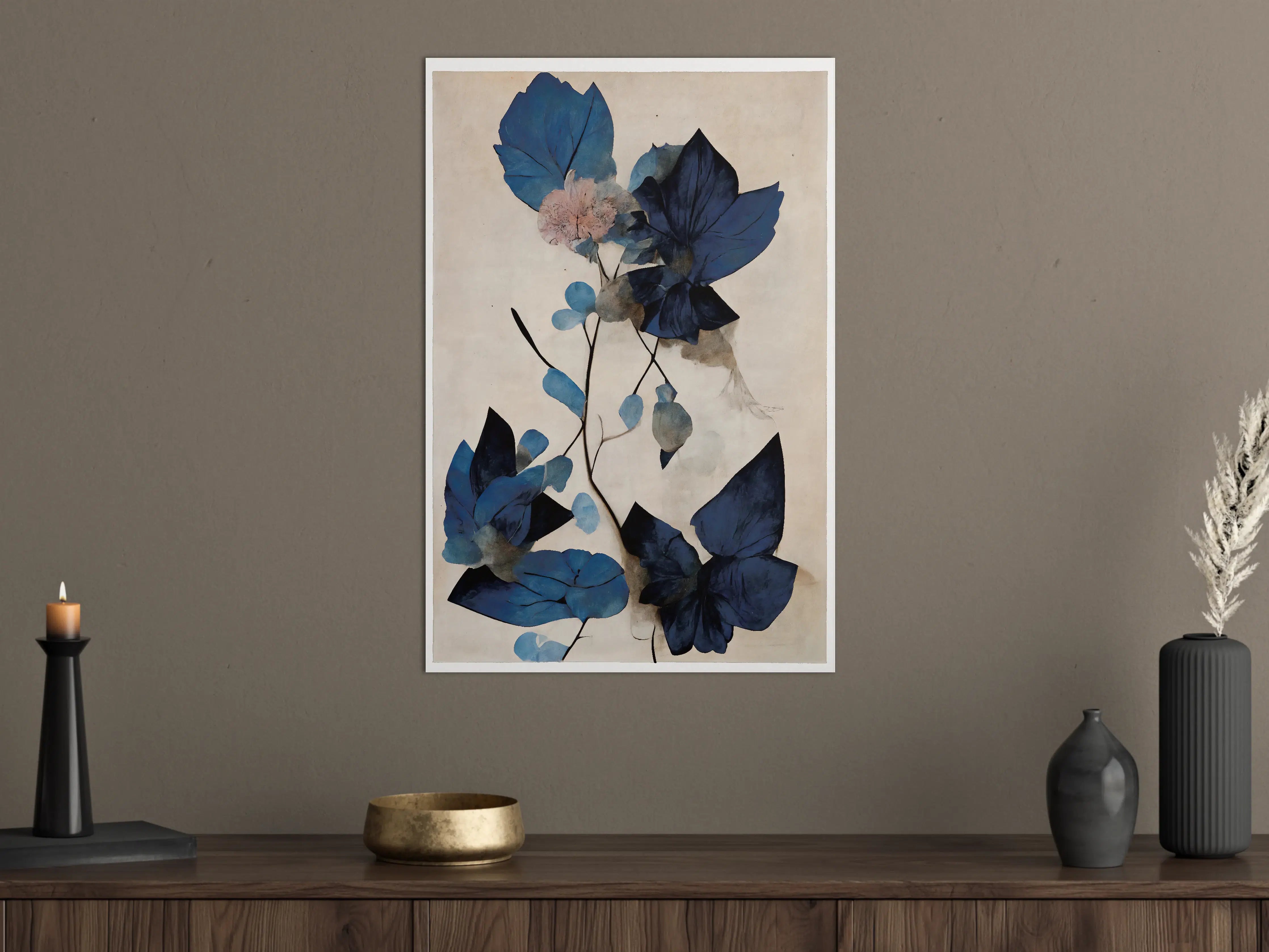 Große Wandbilder - Blaue Blüten - Floral