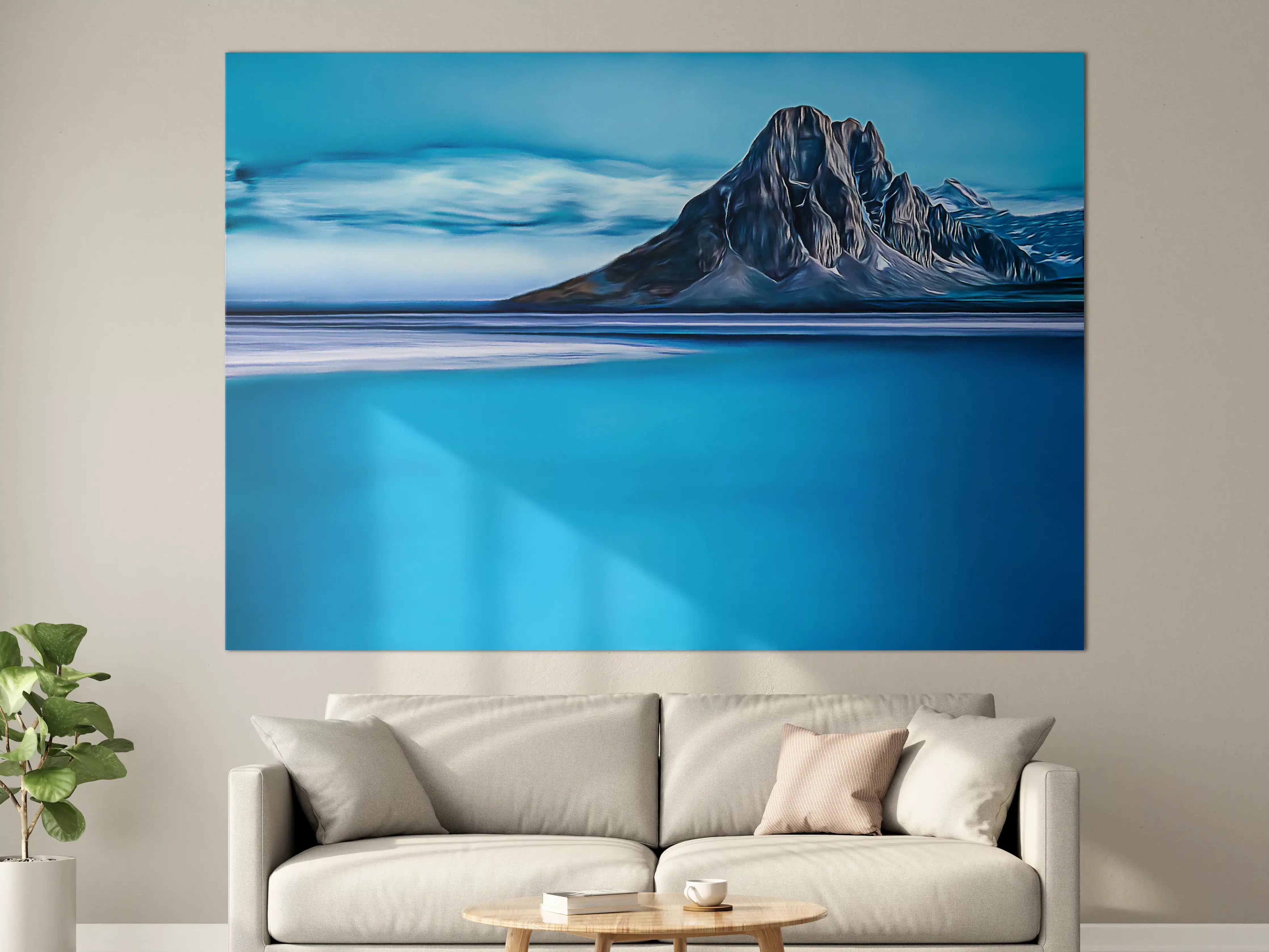Große Wandbilder - Blaue Gletscherlandschaft