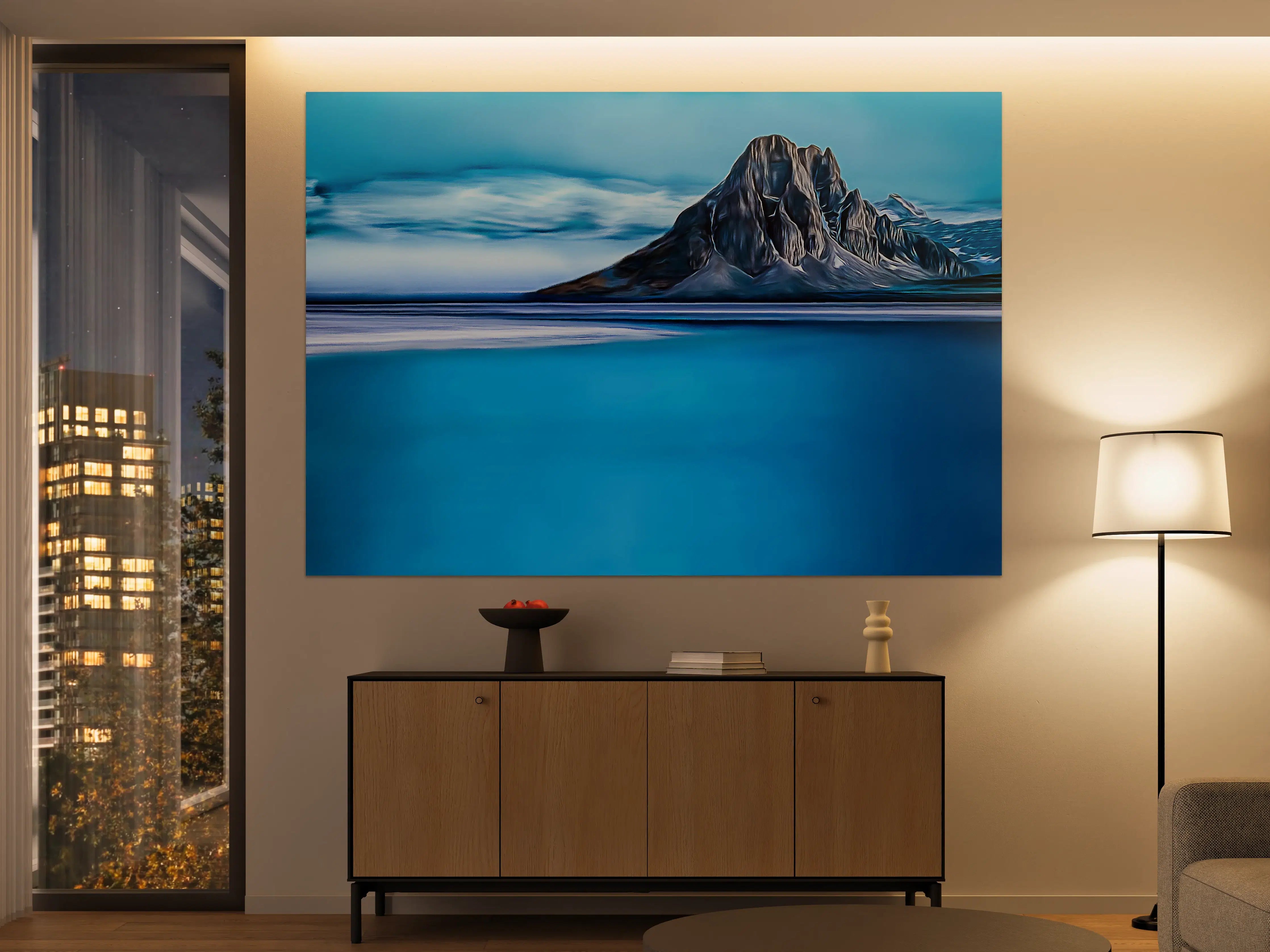 Große Wandbilder - Blaue Gletscherlandschaft