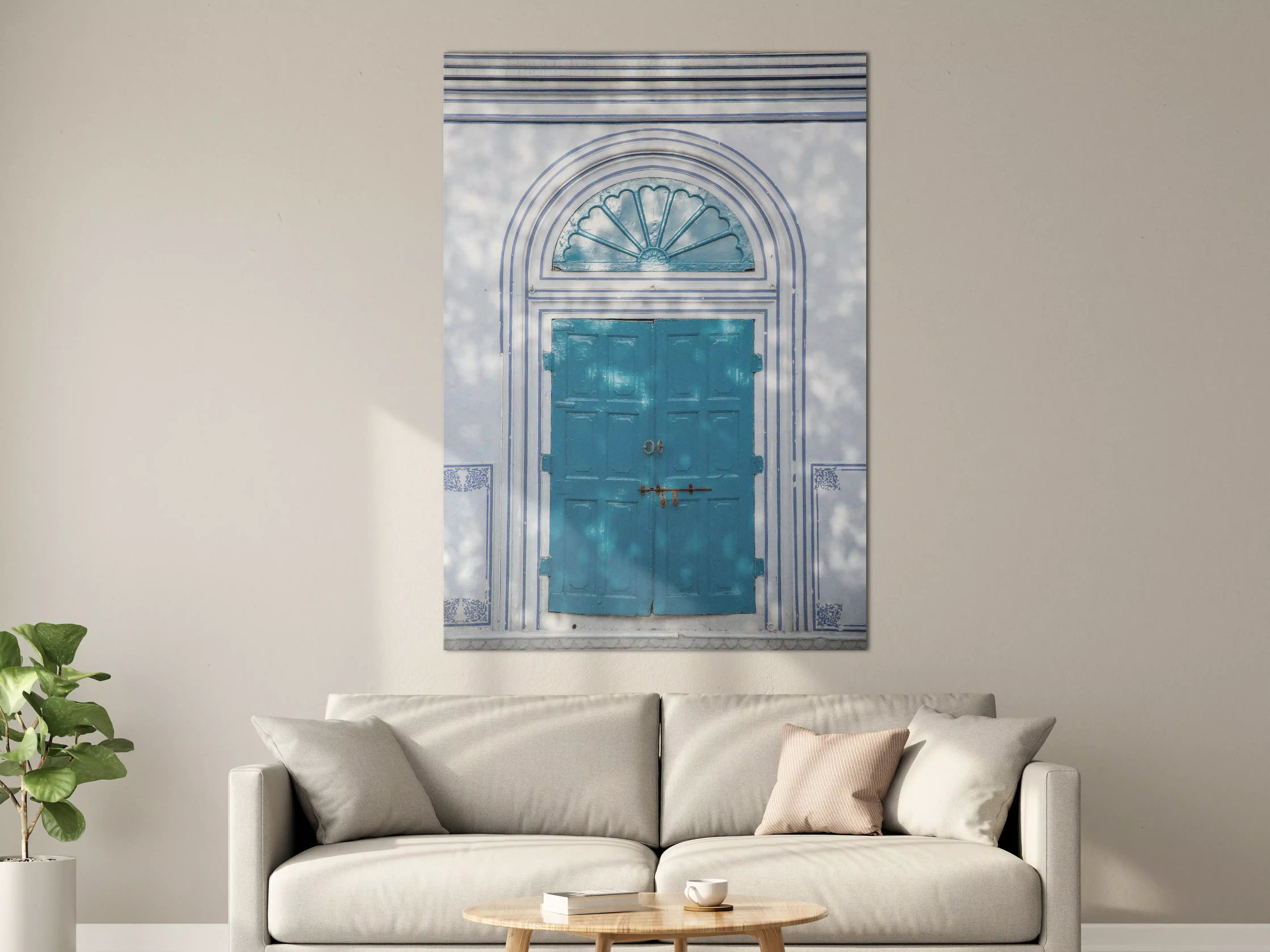 Große Wandbilder - Blaue Tür - Architektur