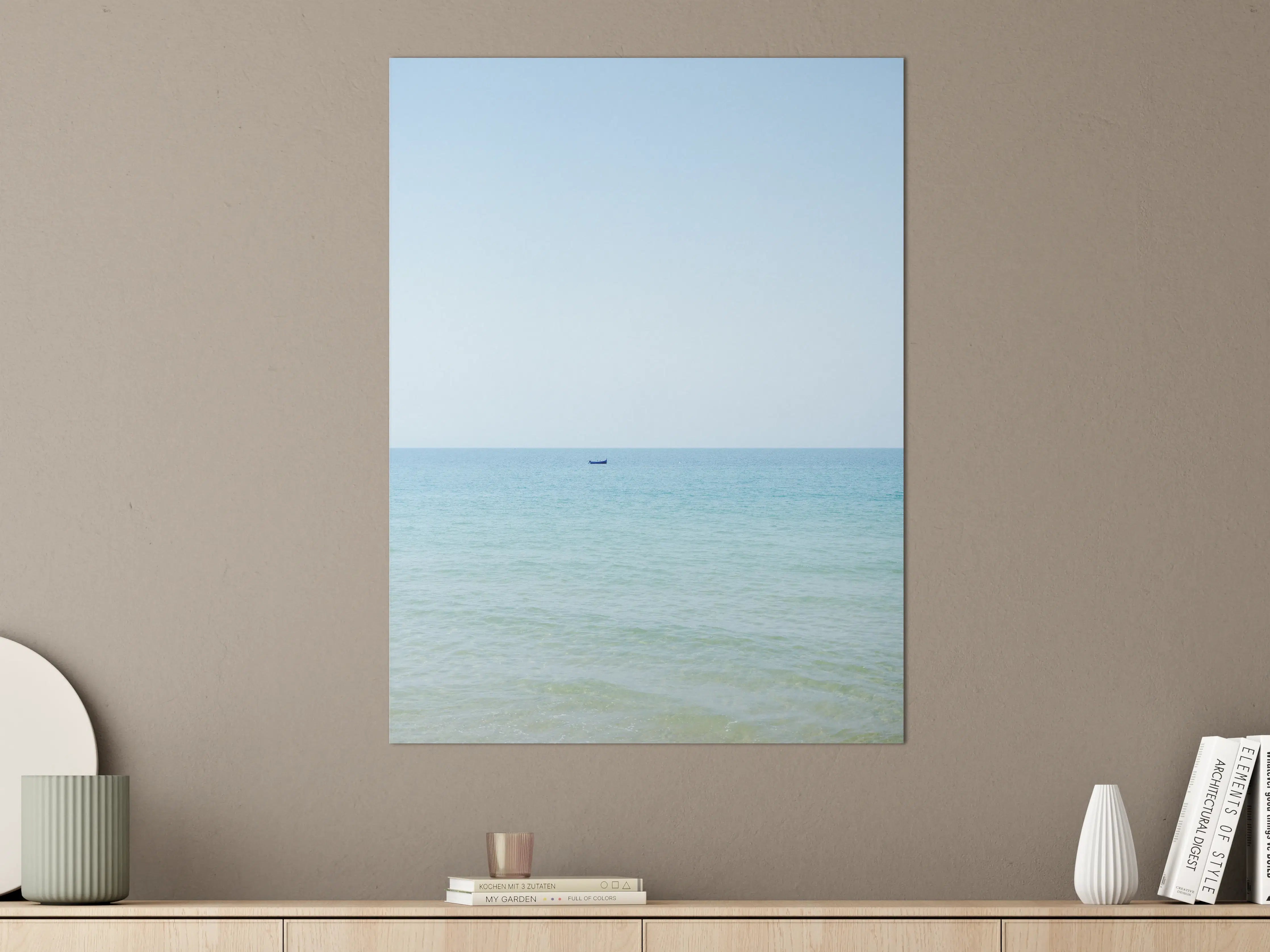 Große Wandbilder - Blauer Himmel über ruhigem Meer