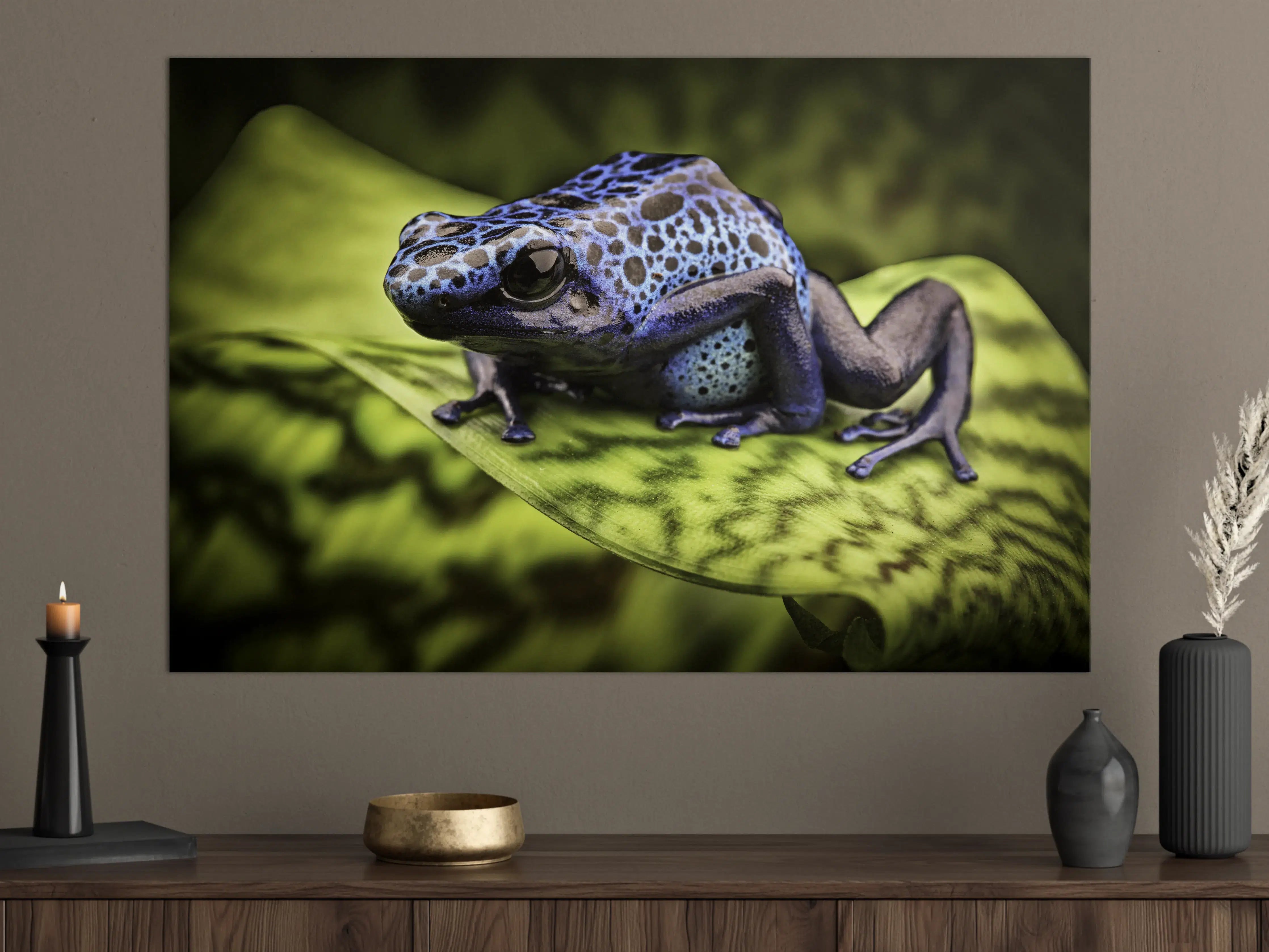 Große Wandbilder - Blauer Pfeilgiftfrosch im Amazonas