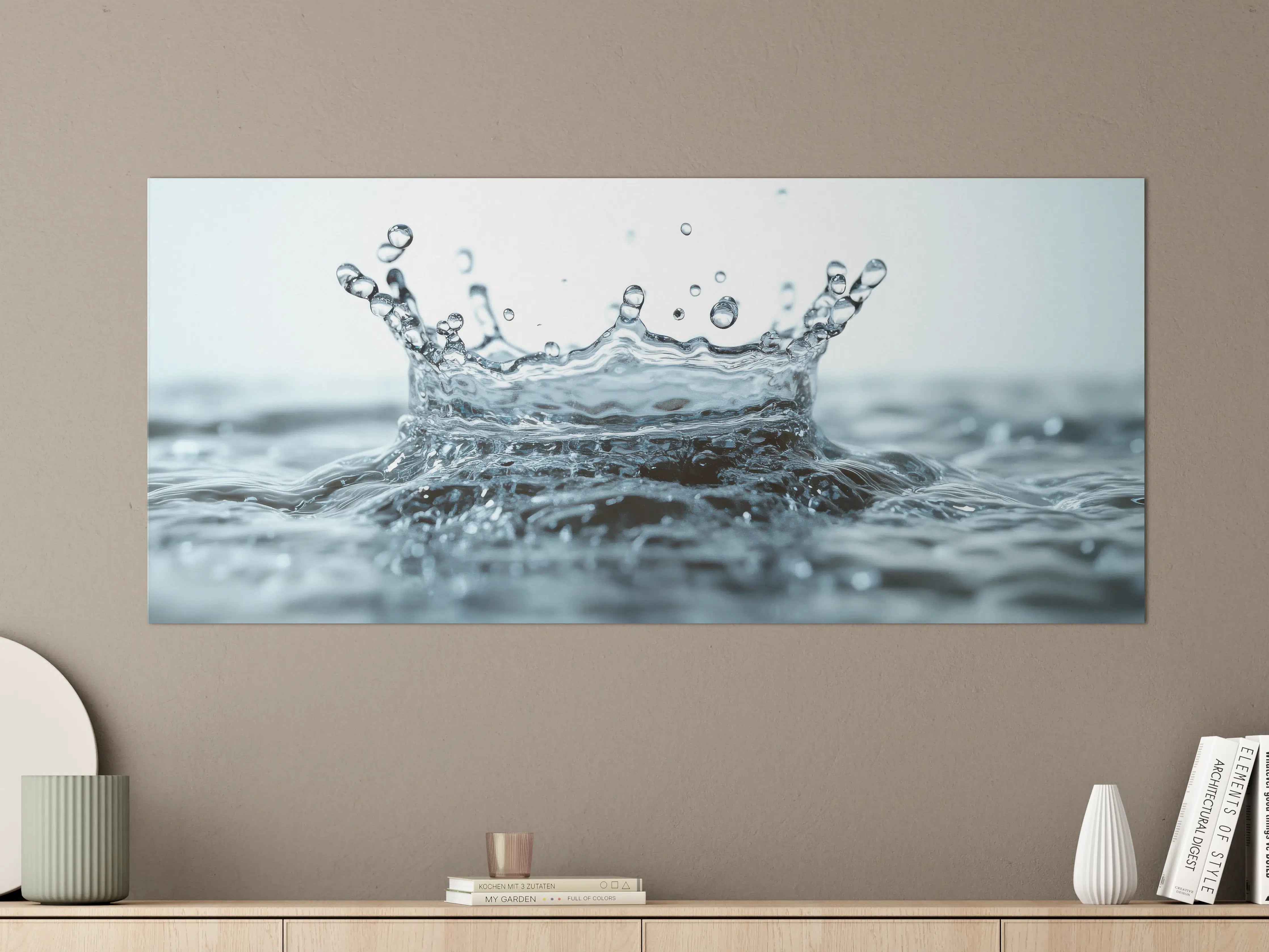 Große Wandbilder - Blauer Wasser-Splash