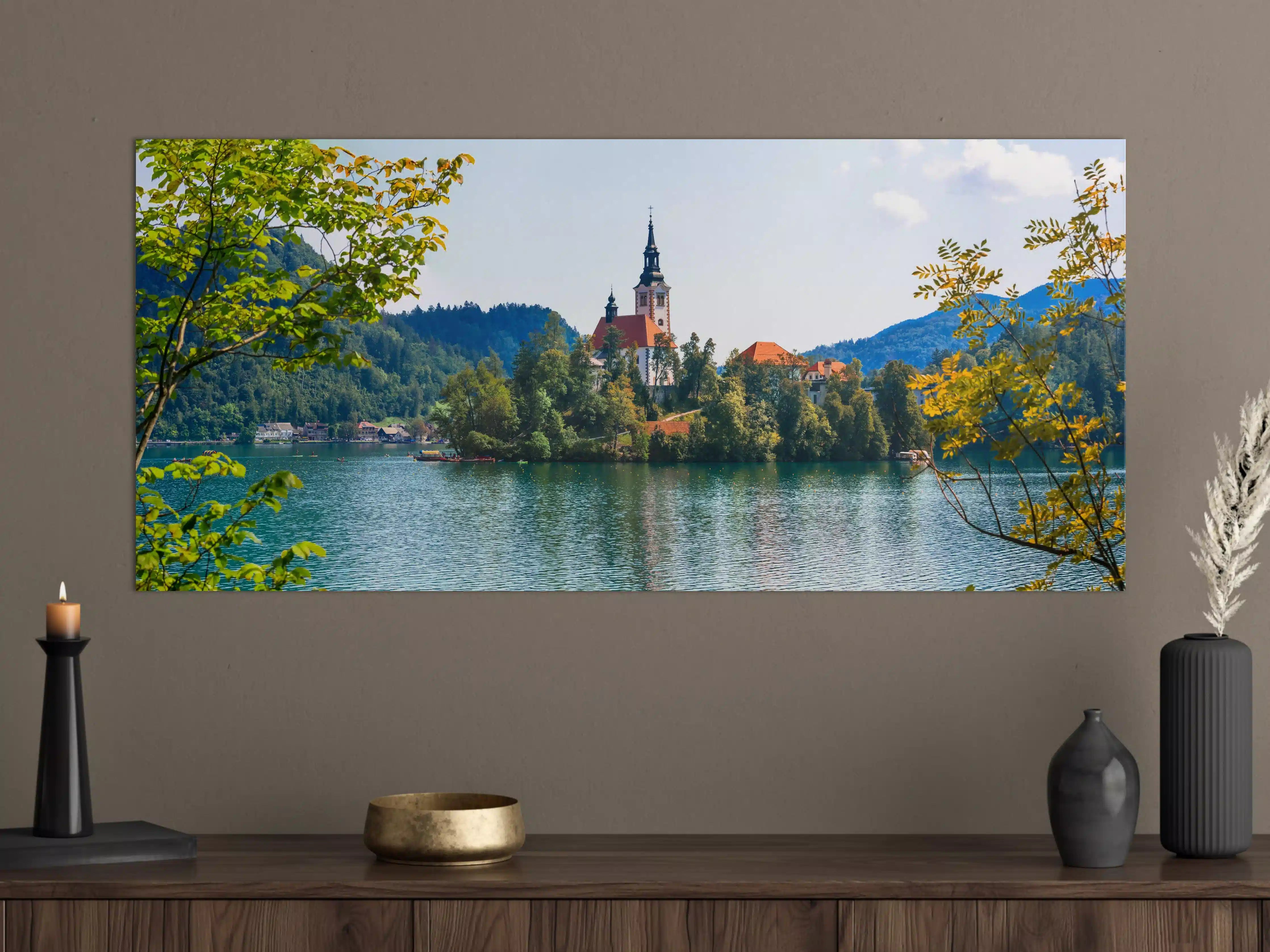 Große Wandbilder - Bleder See in Slowenien 2