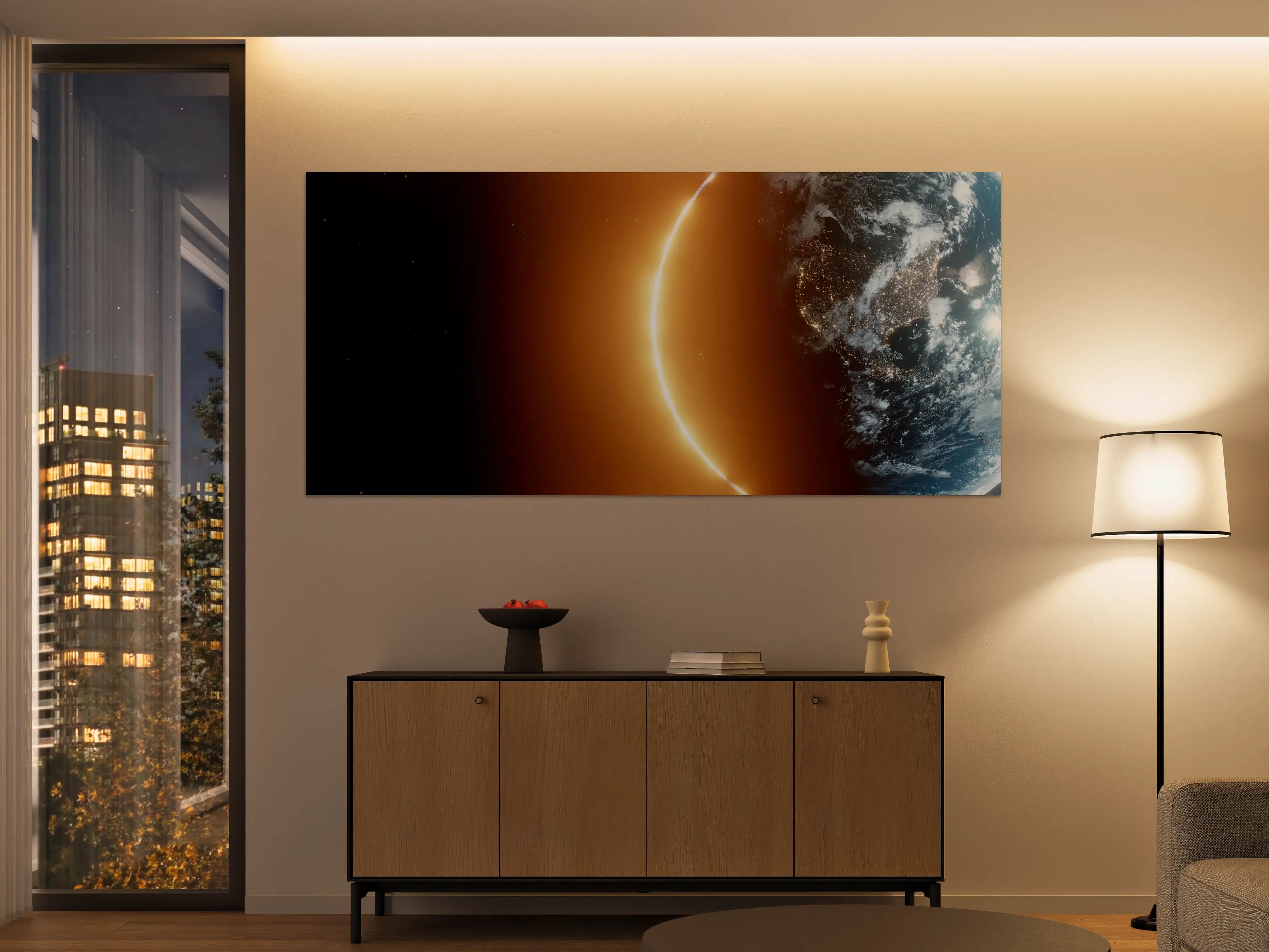 Große Wandbilder - Blick auf Erde - Nacht der USA