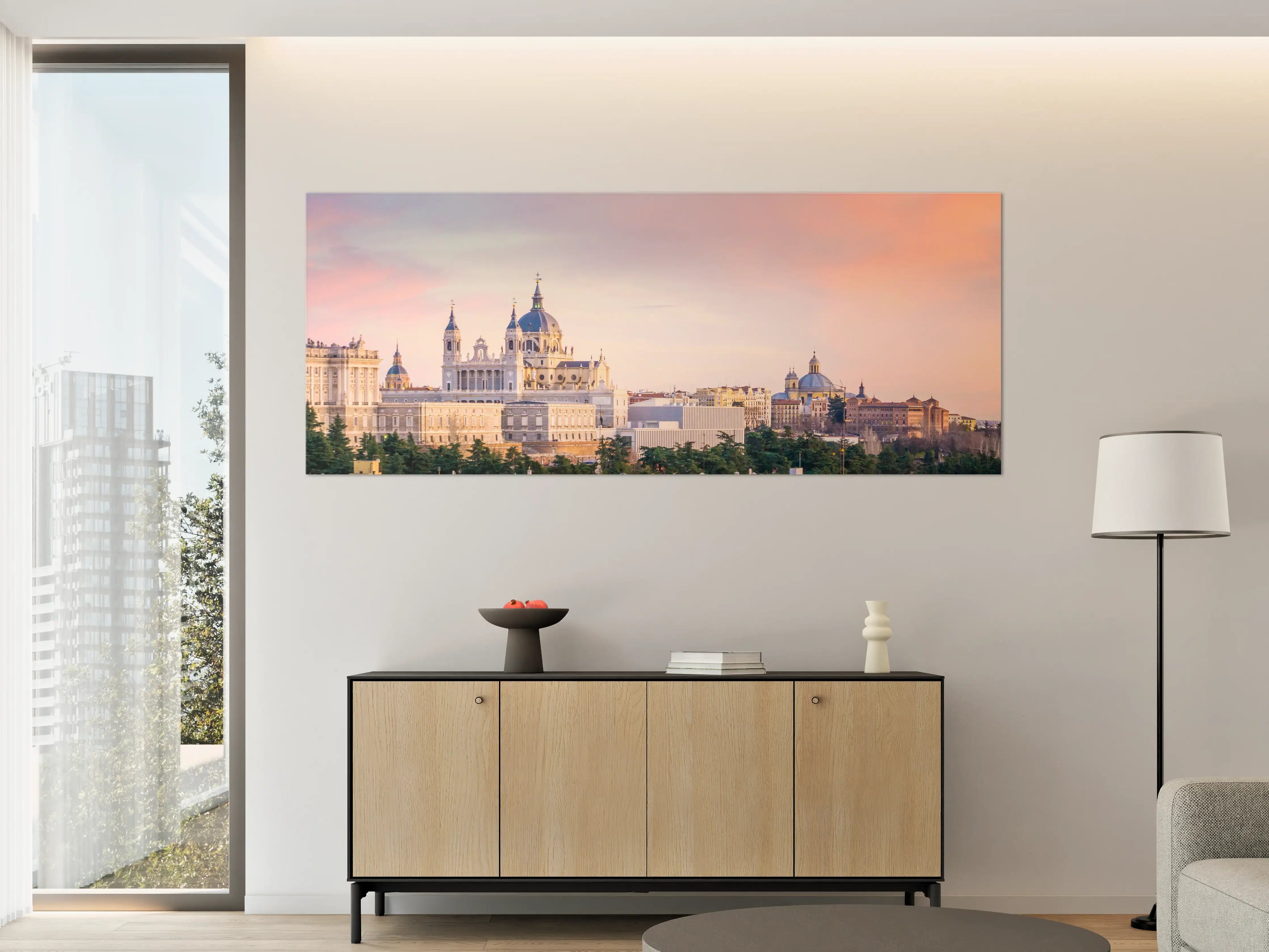 Große Wandbilder - Blick auf den Himmel über Madrid