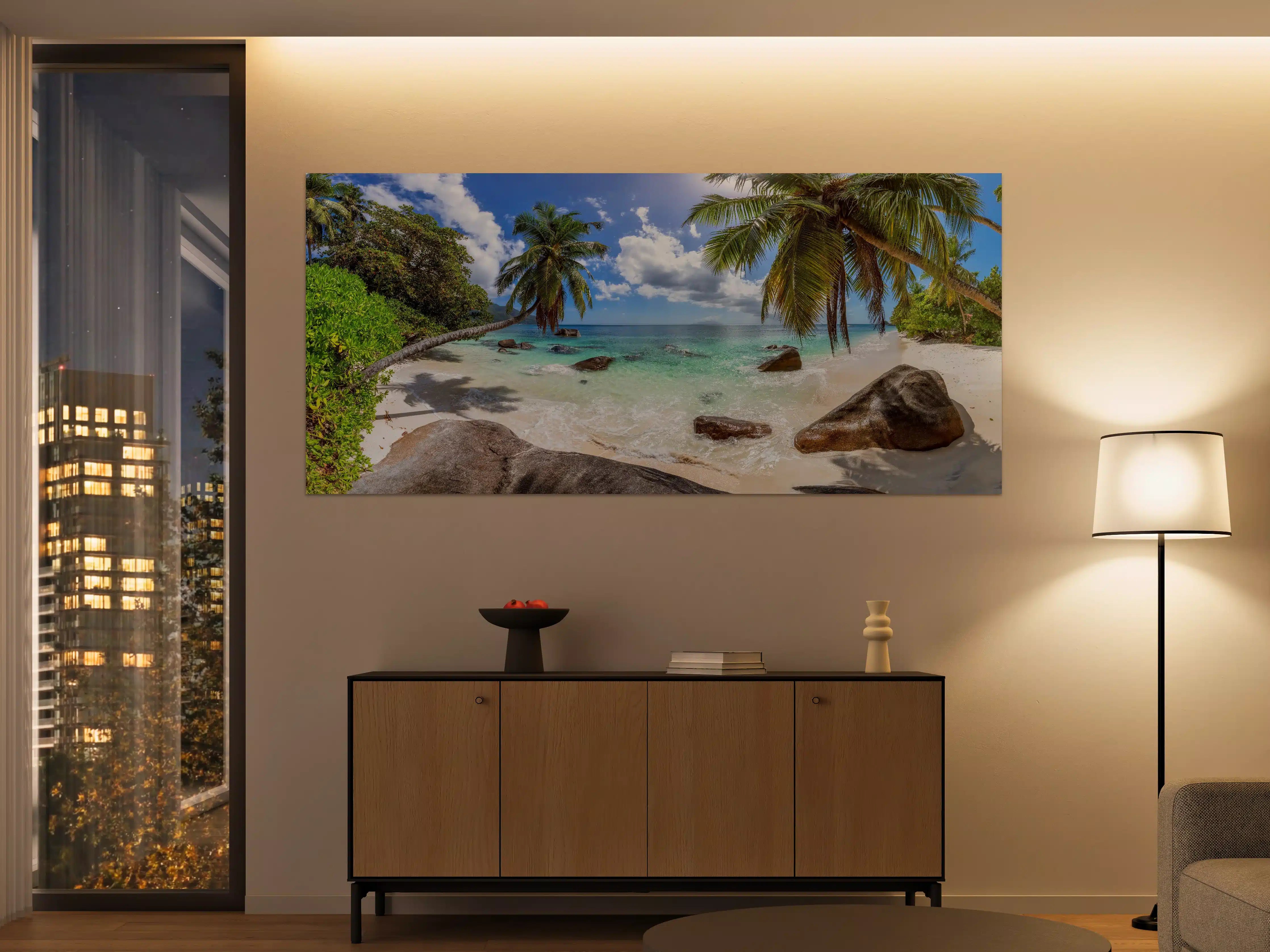 Große Wandbilder - Blick auf den schönen tropischen Strand