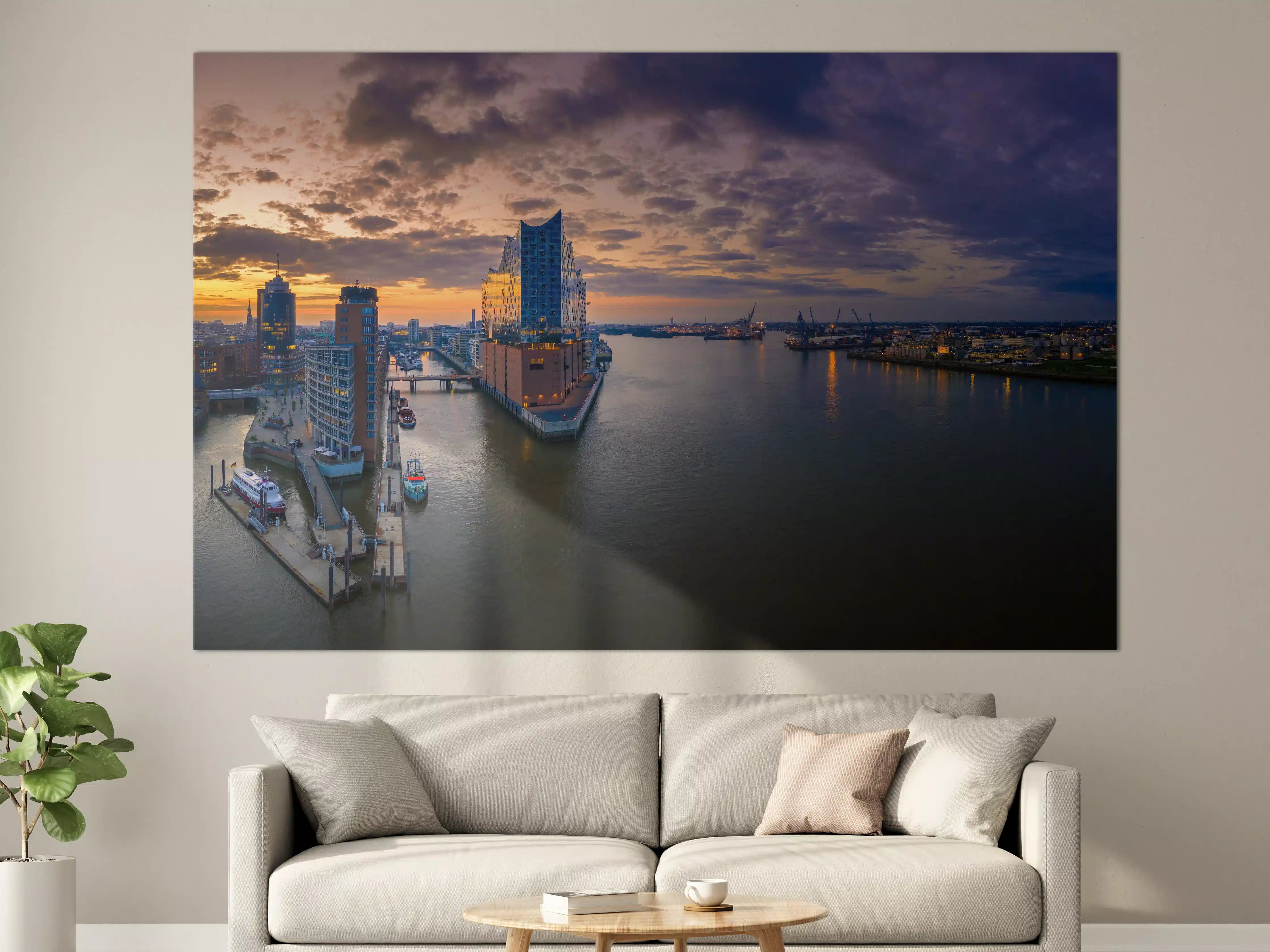 Große Wandbilder - Blick auf die Elbphilharmonie - Hamburg