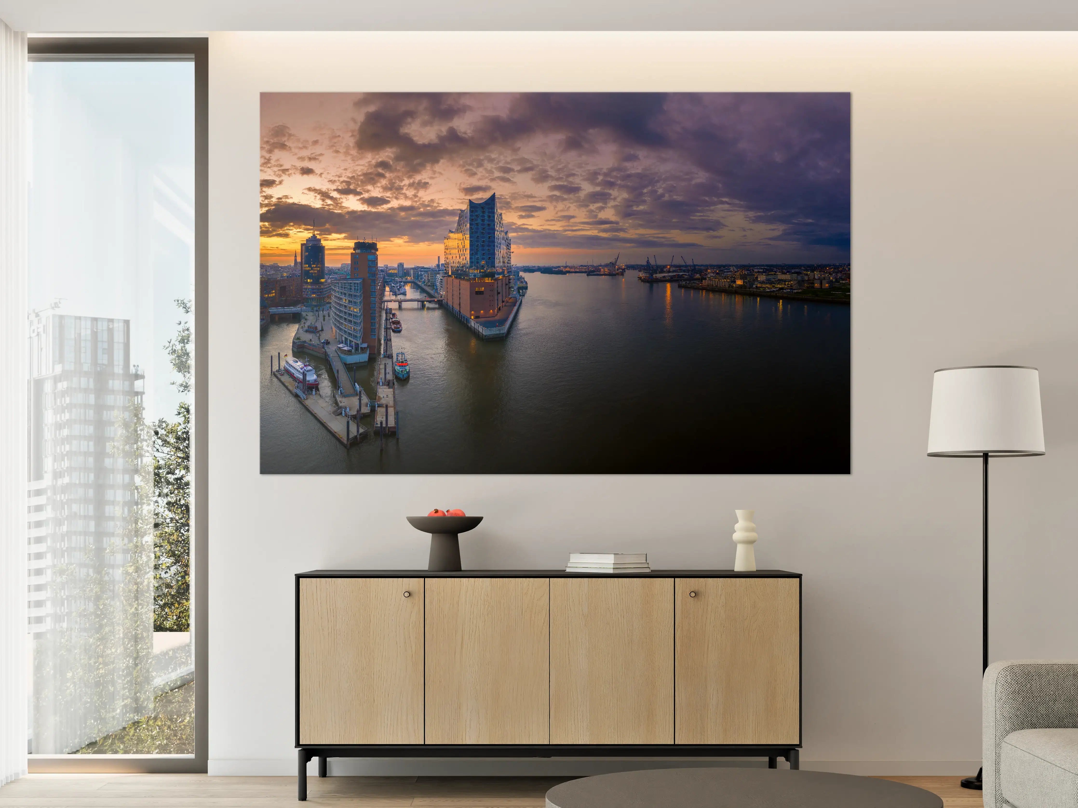 Große Wandbilder - Blick auf die Elbphilharmonie - Hamburg