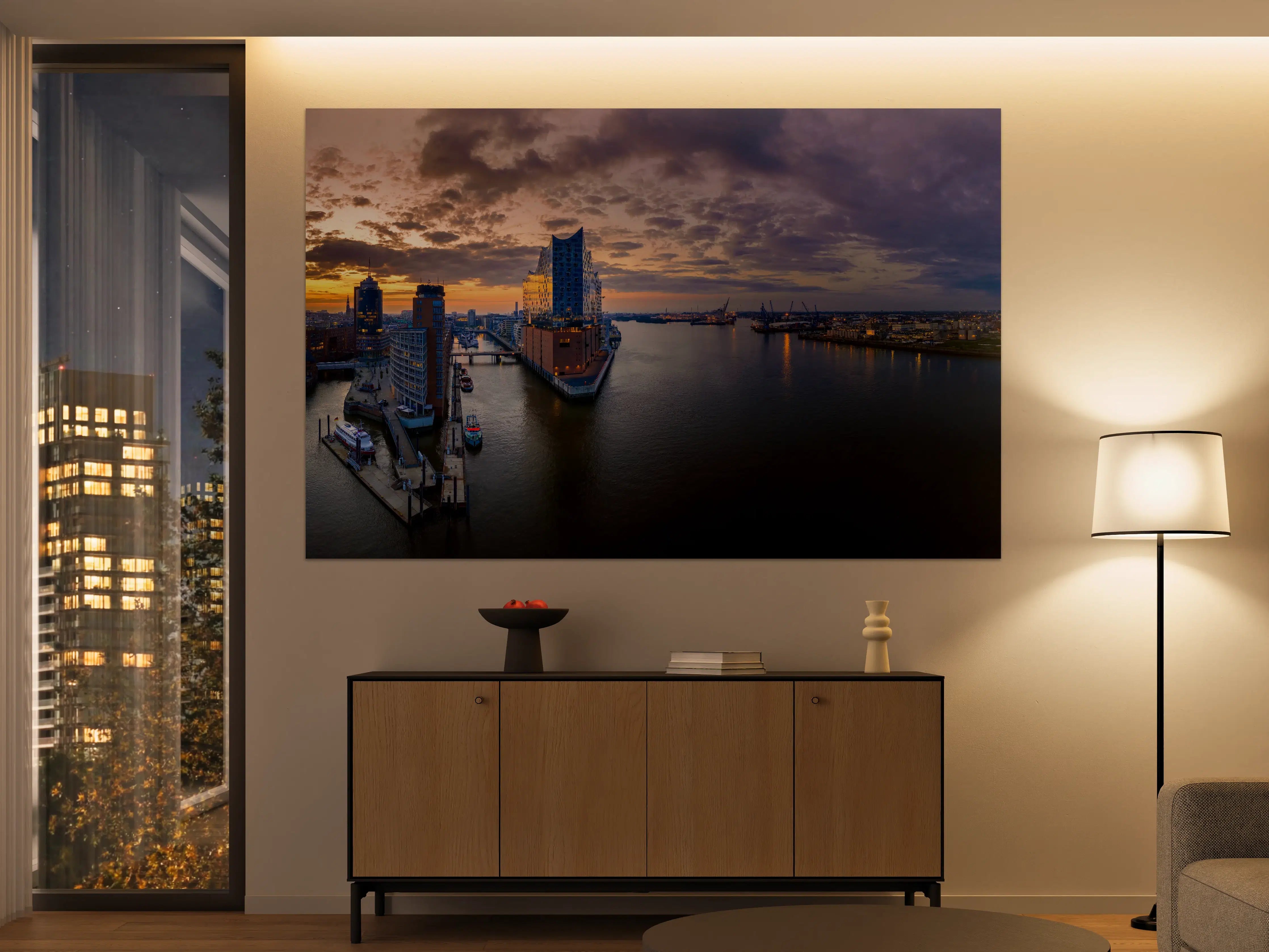 Große Wandbilder - Blick auf die Elbphilharmonie - Hamburg