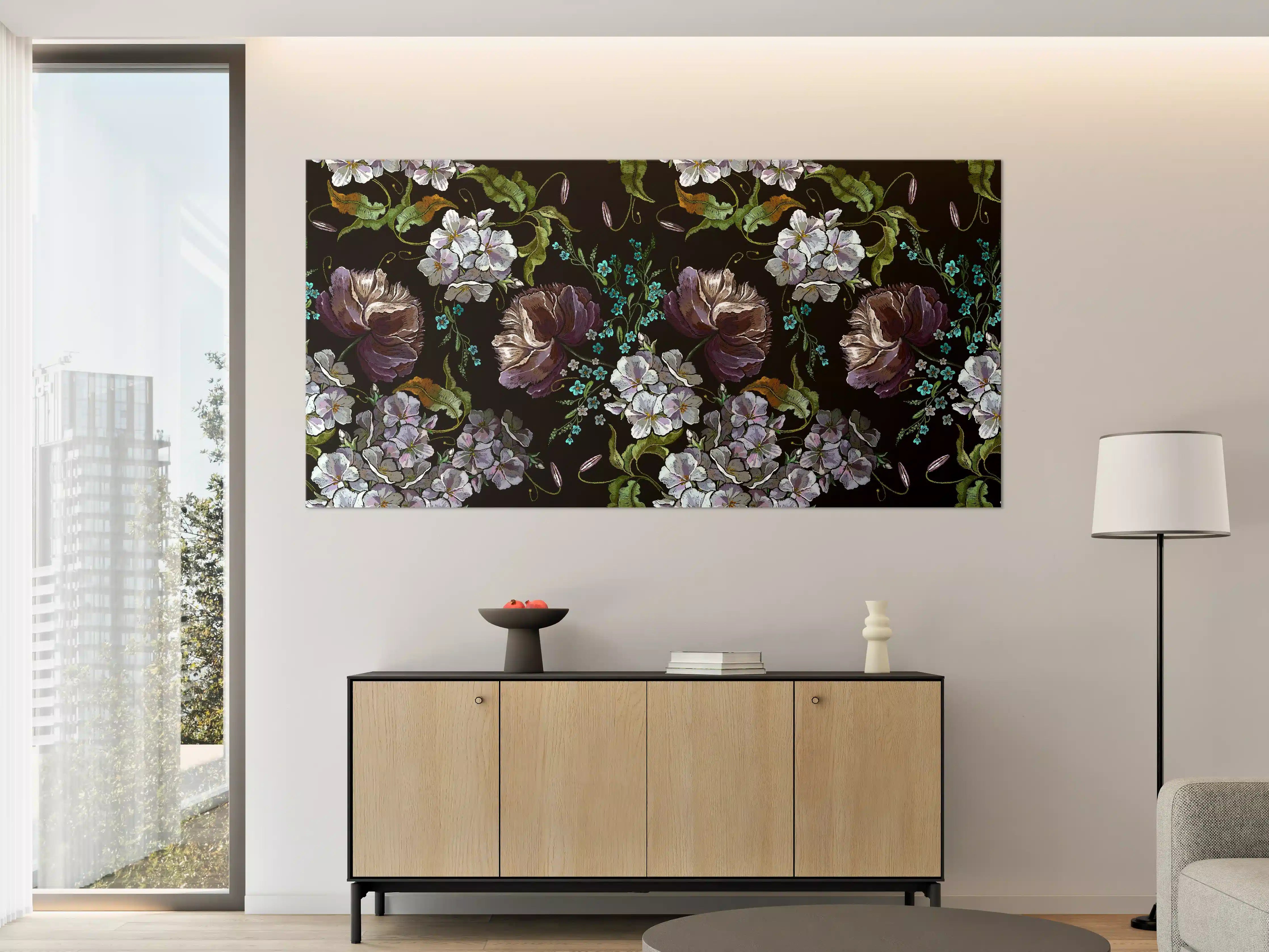 Große Wandbilder - Blüten in der Nacht