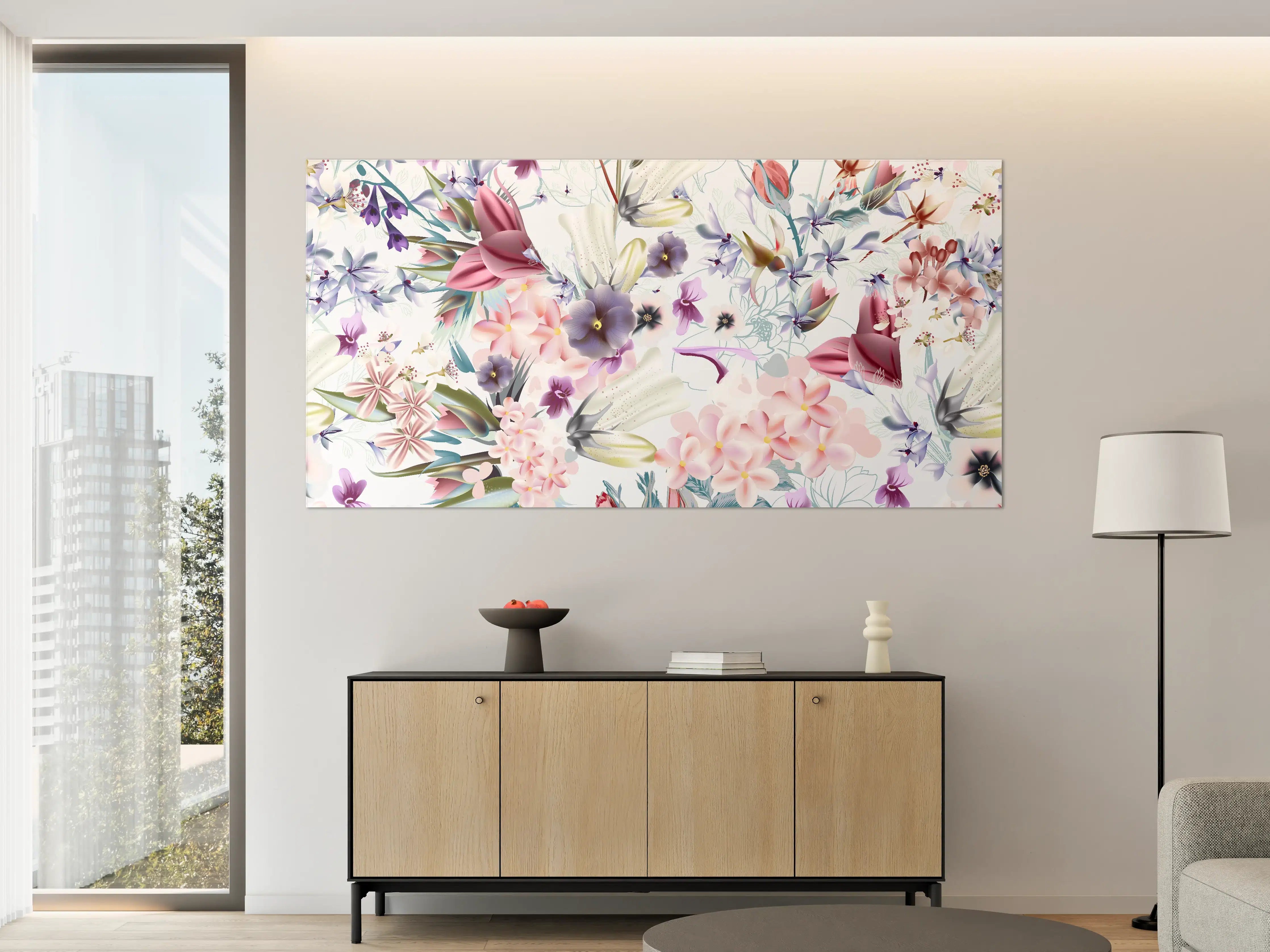 Große Wandbilder - Blütenexplosion - Aquarell