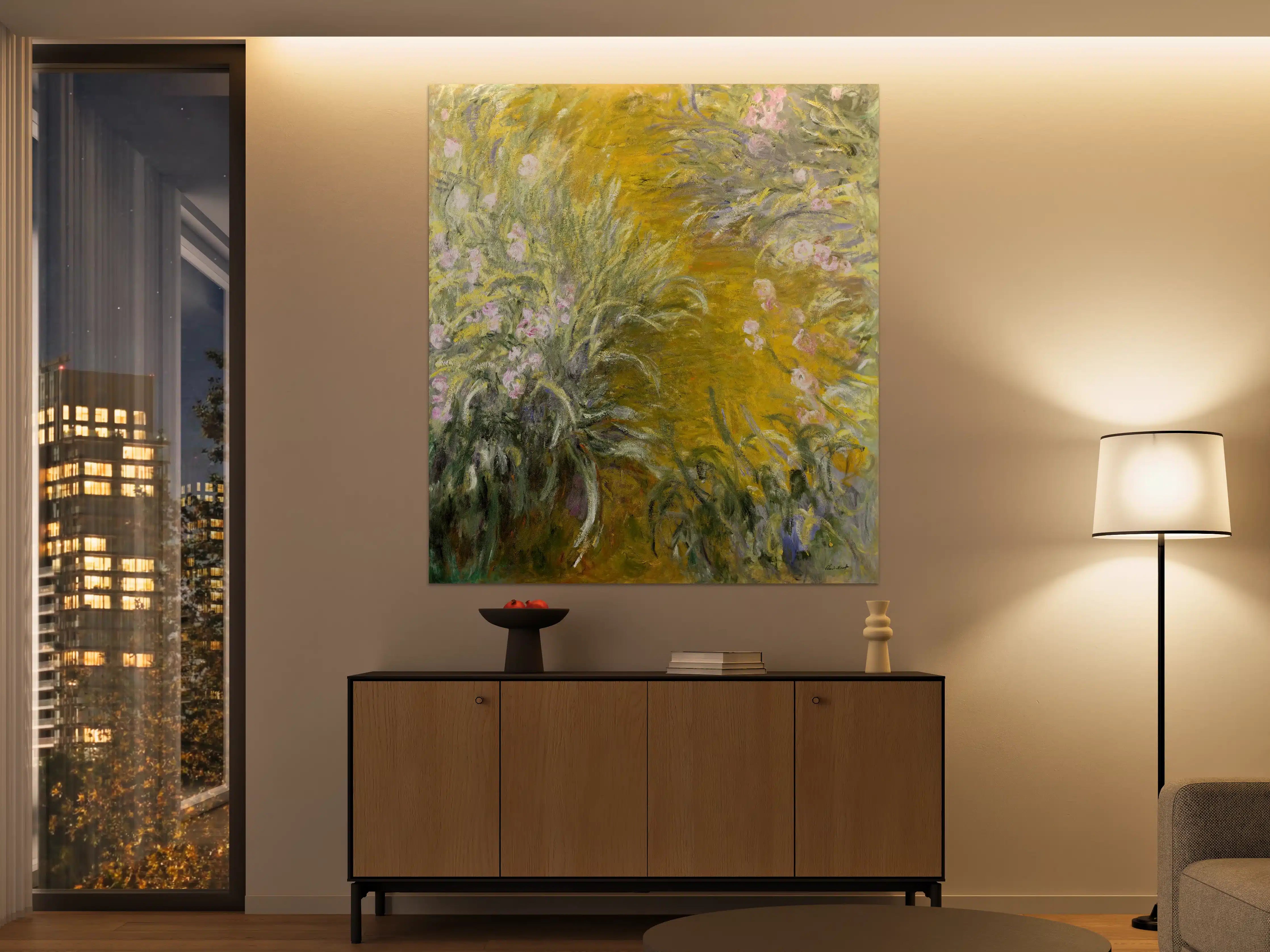 Große Wandbilder - Blumen im impressionistischen Stil