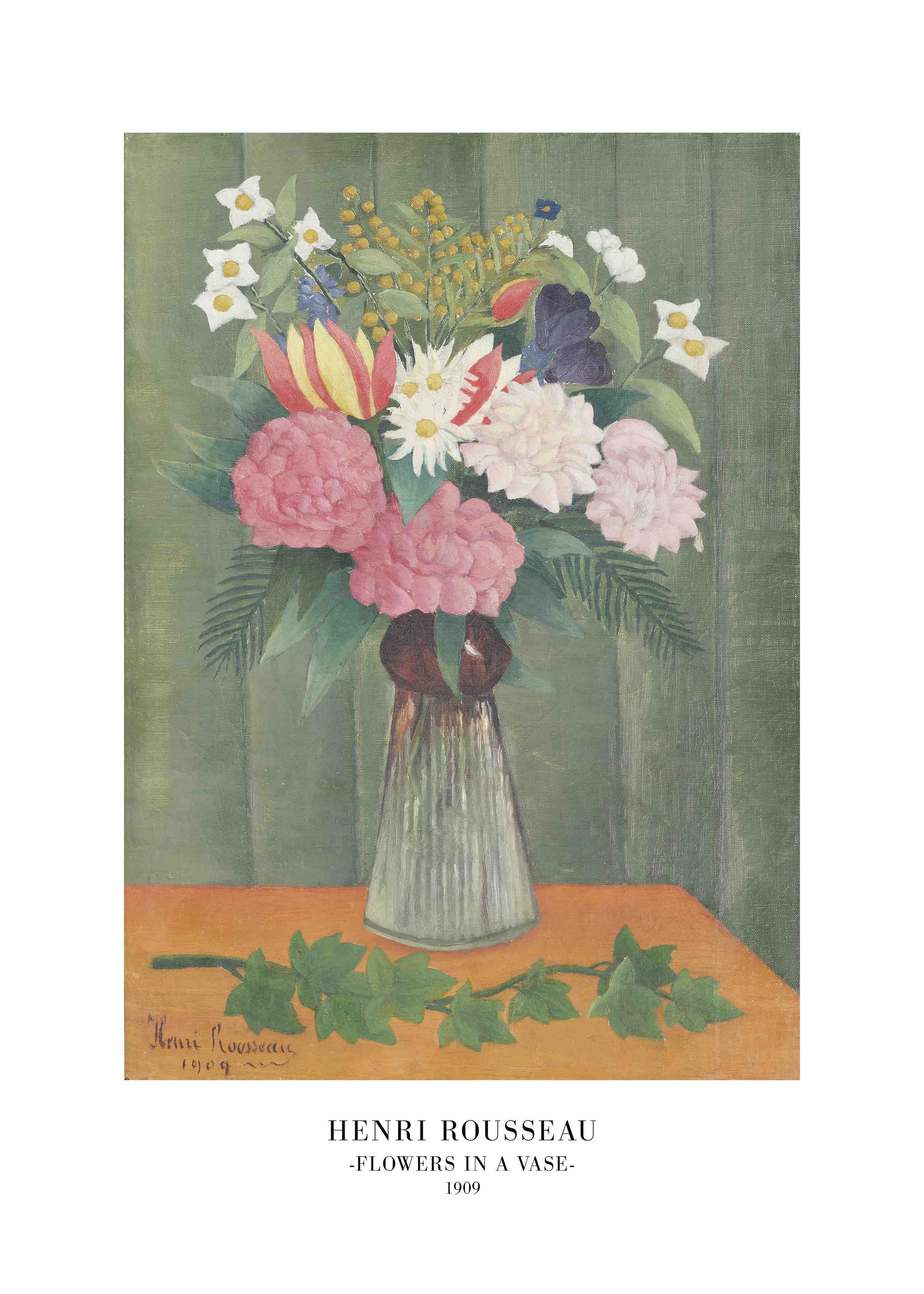 Große Wandbilder-Blumen in Vase Kunstmalerei