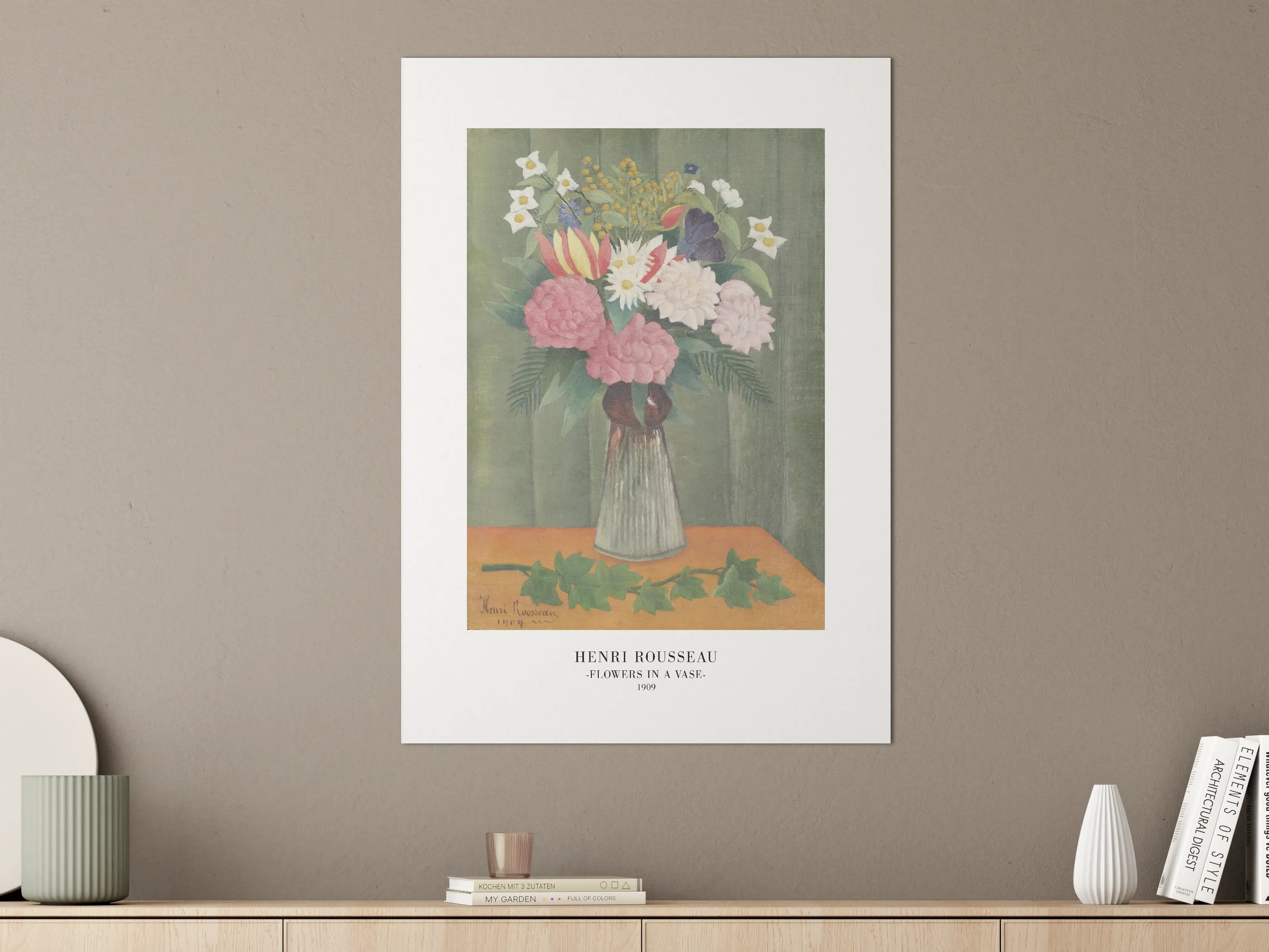 Große Wandbilder - Blumen in Vase Kunstmalerei