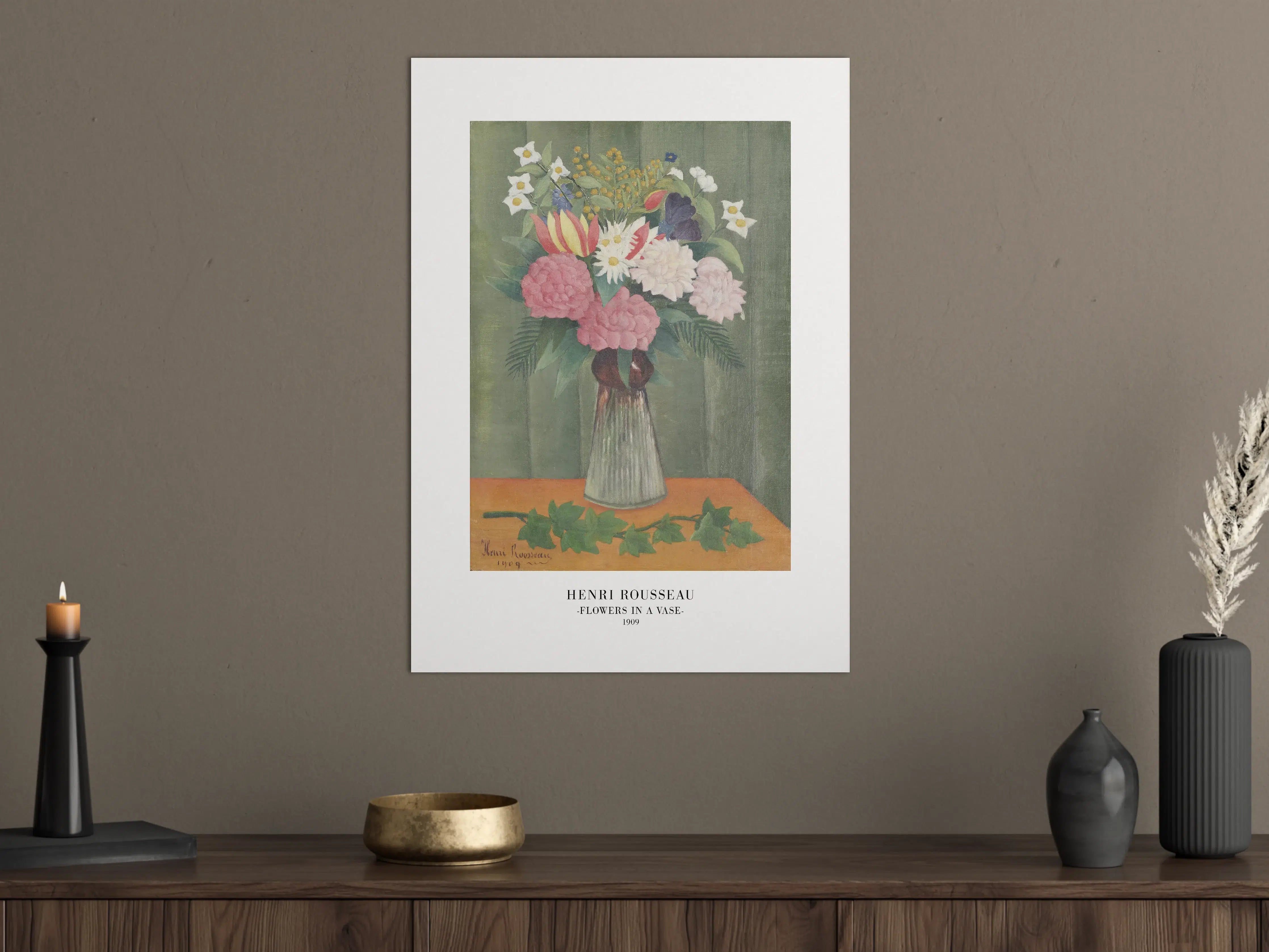 Große Wandbilder - Blumen in Vase Kunstmalerei