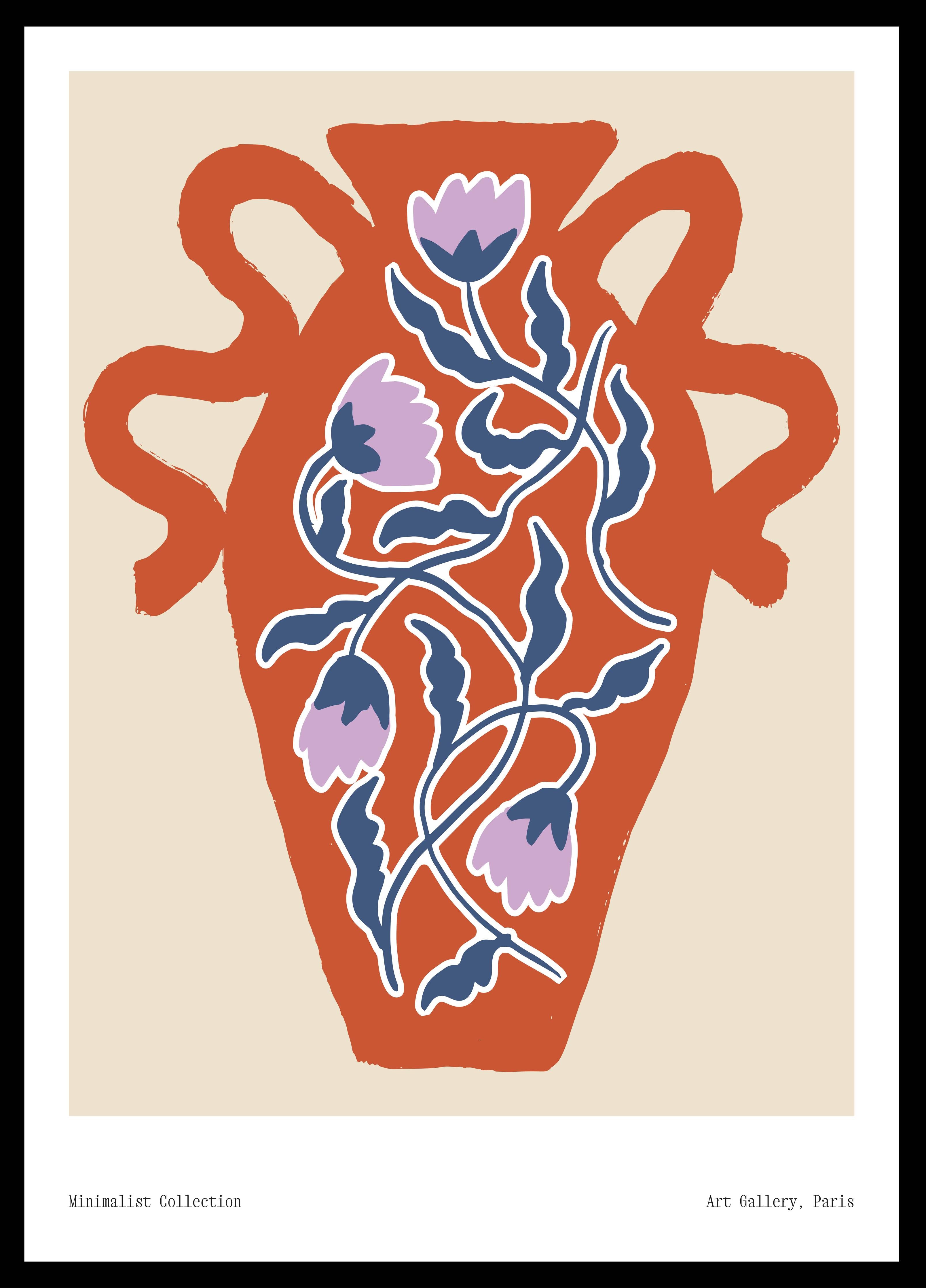 Große Wandbilder-Blumen in antiker Vase