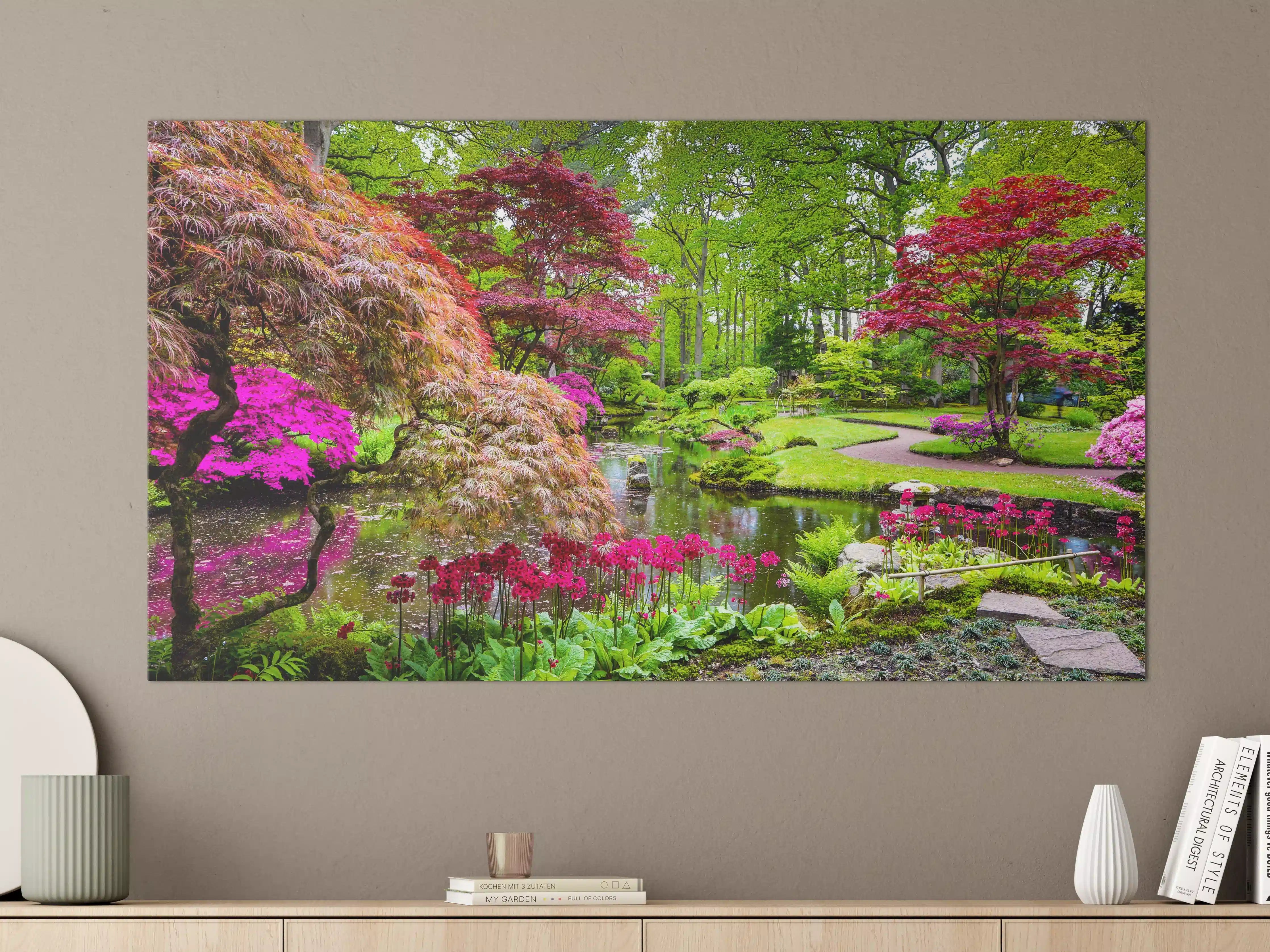 Große Wandbilder - Blumenpracht in bunten Gartenfarben