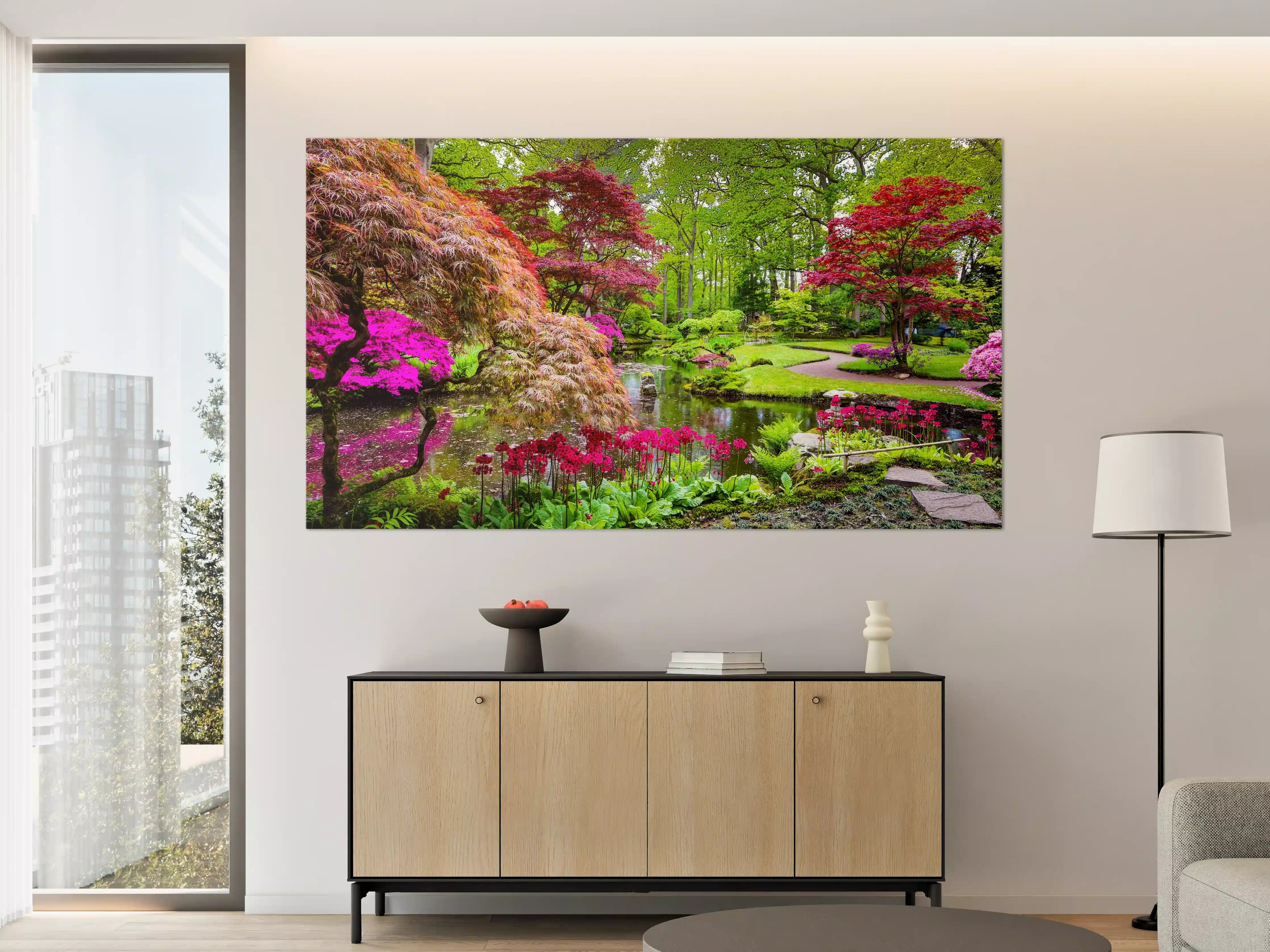 Große Wandbilder - Blumenpracht in bunten Gartenfarben