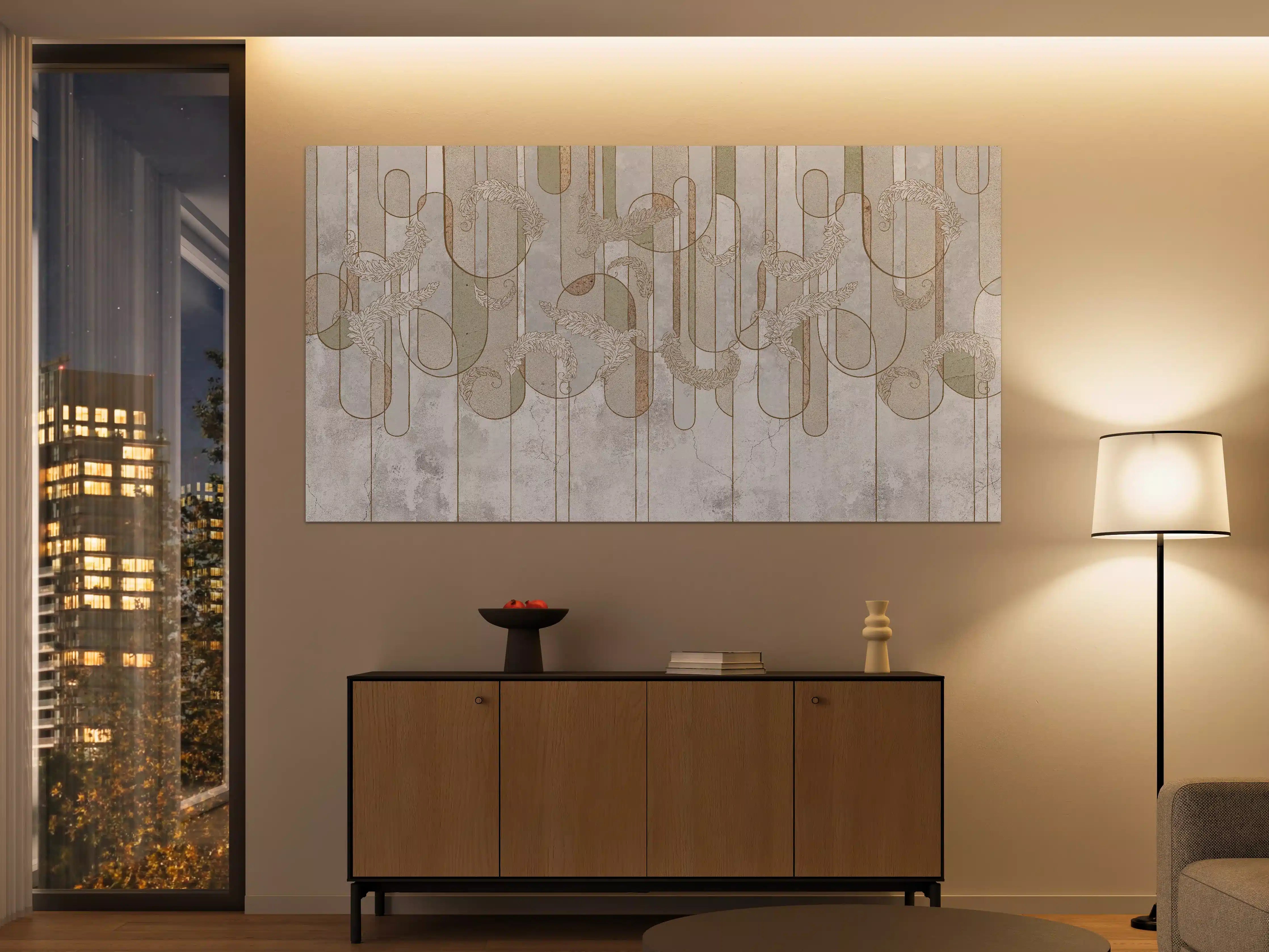 Große Wandbilder - Blumiges Loft Design