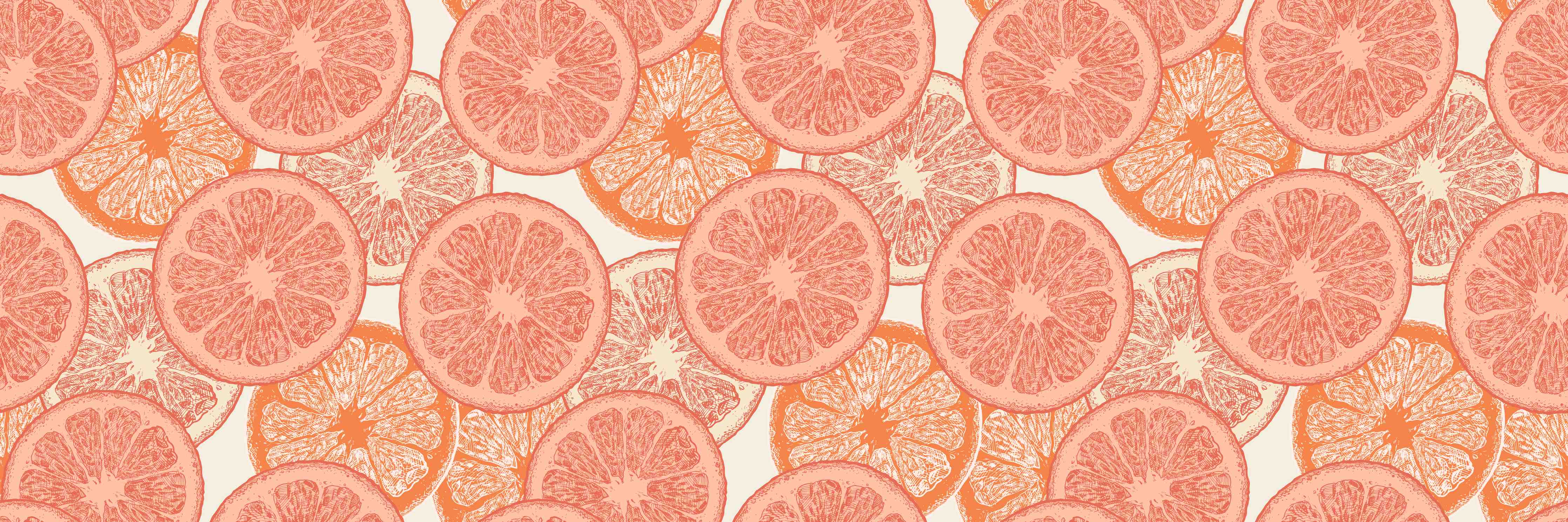 Große Wandbilder-Blutorangenmuster Orange Rosa