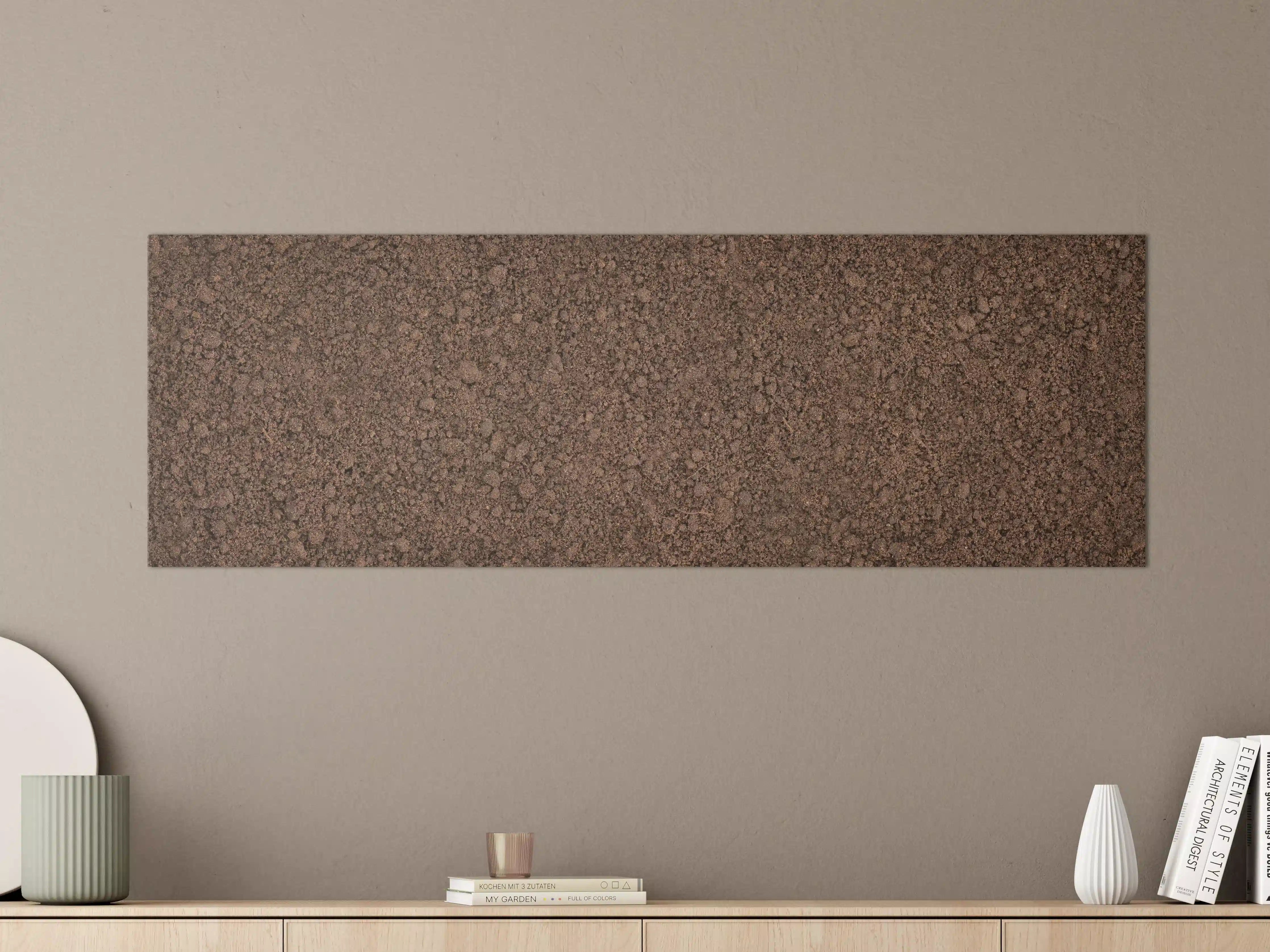 Große Wandbilder - Bodentextur in Nahaufnahme