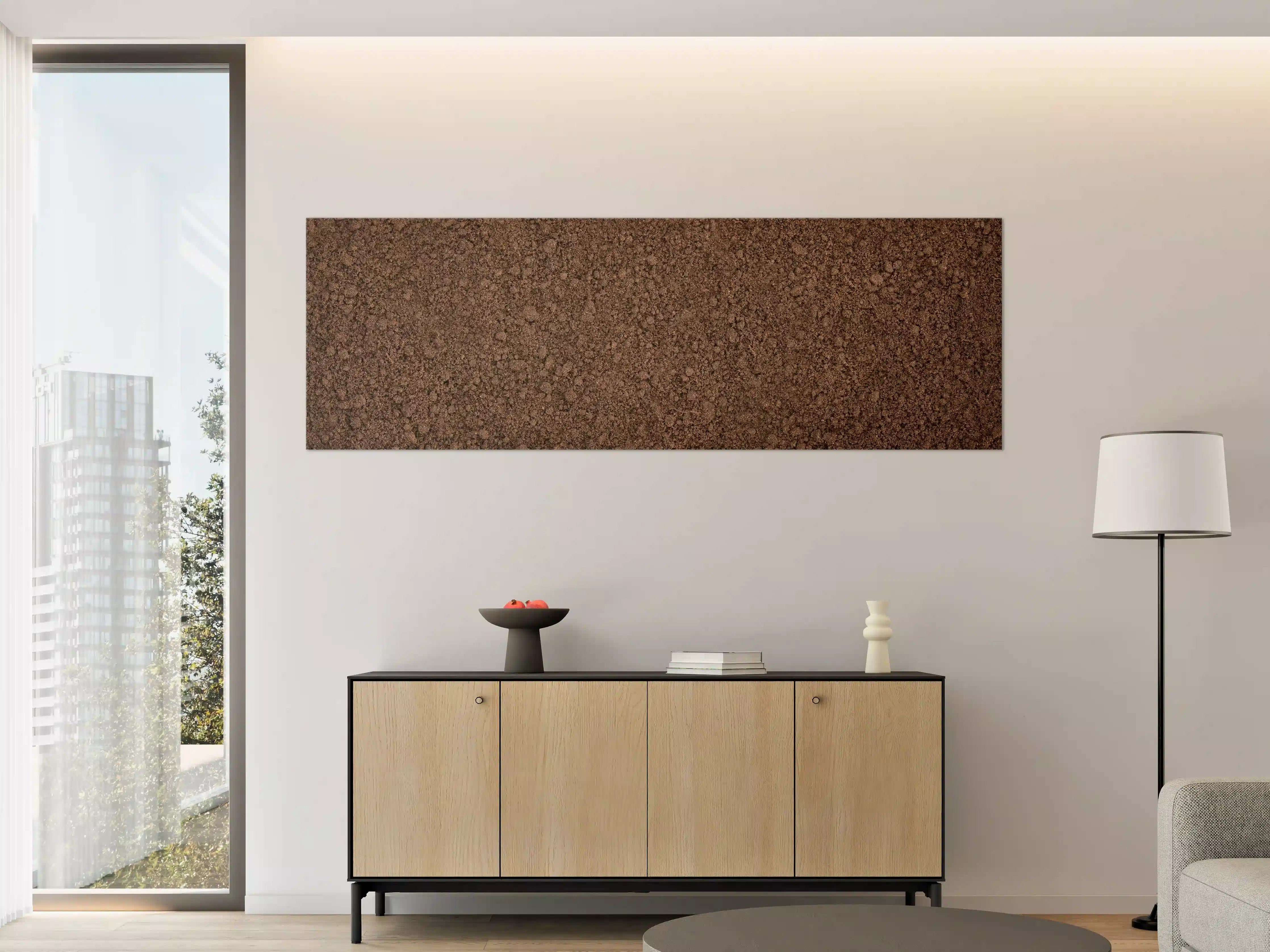 Große Wandbilder - Bodentextur in Nahaufnahme