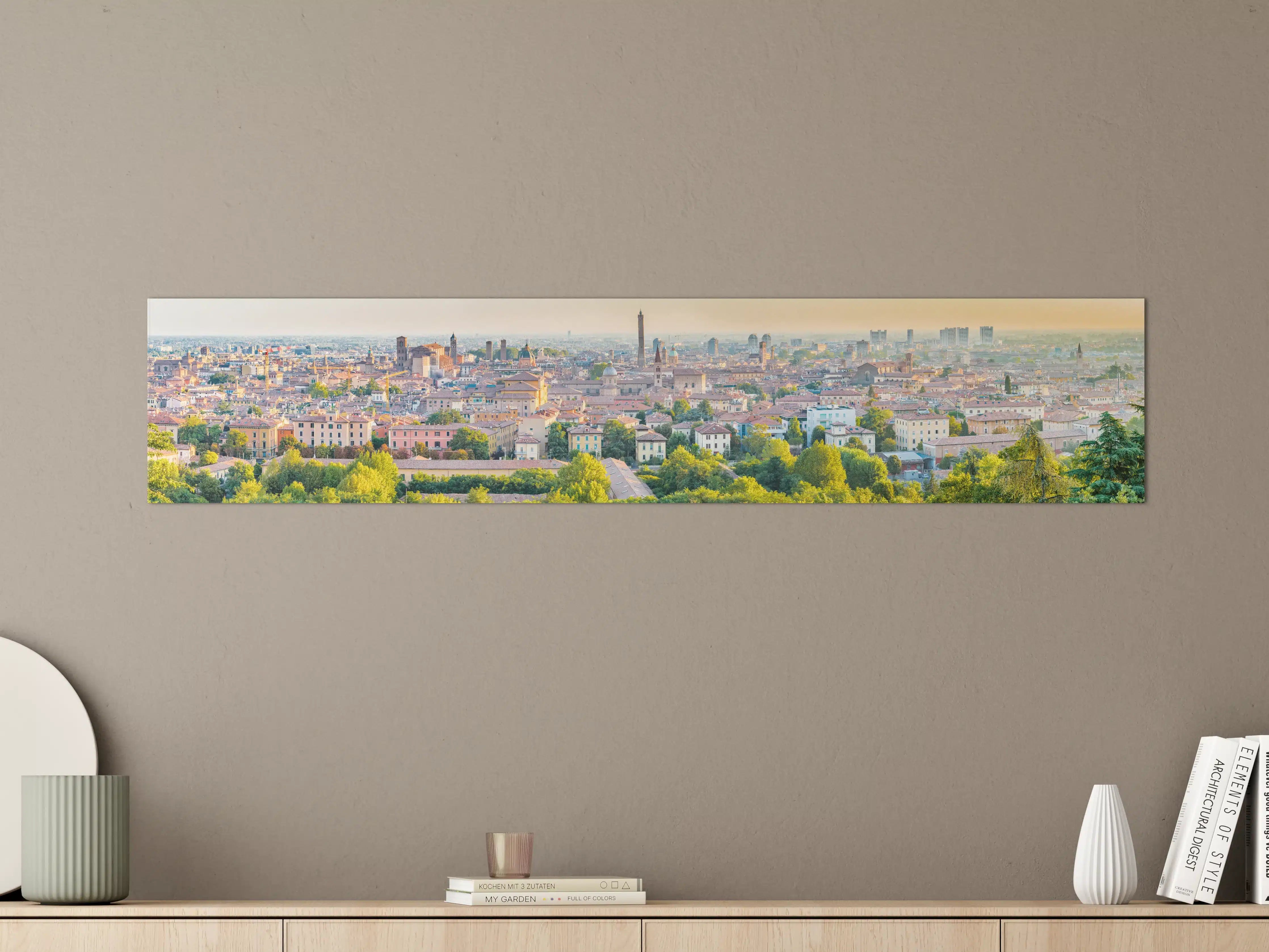 Große Wandbilder - Bologna Dämmerung Dachlandschaft