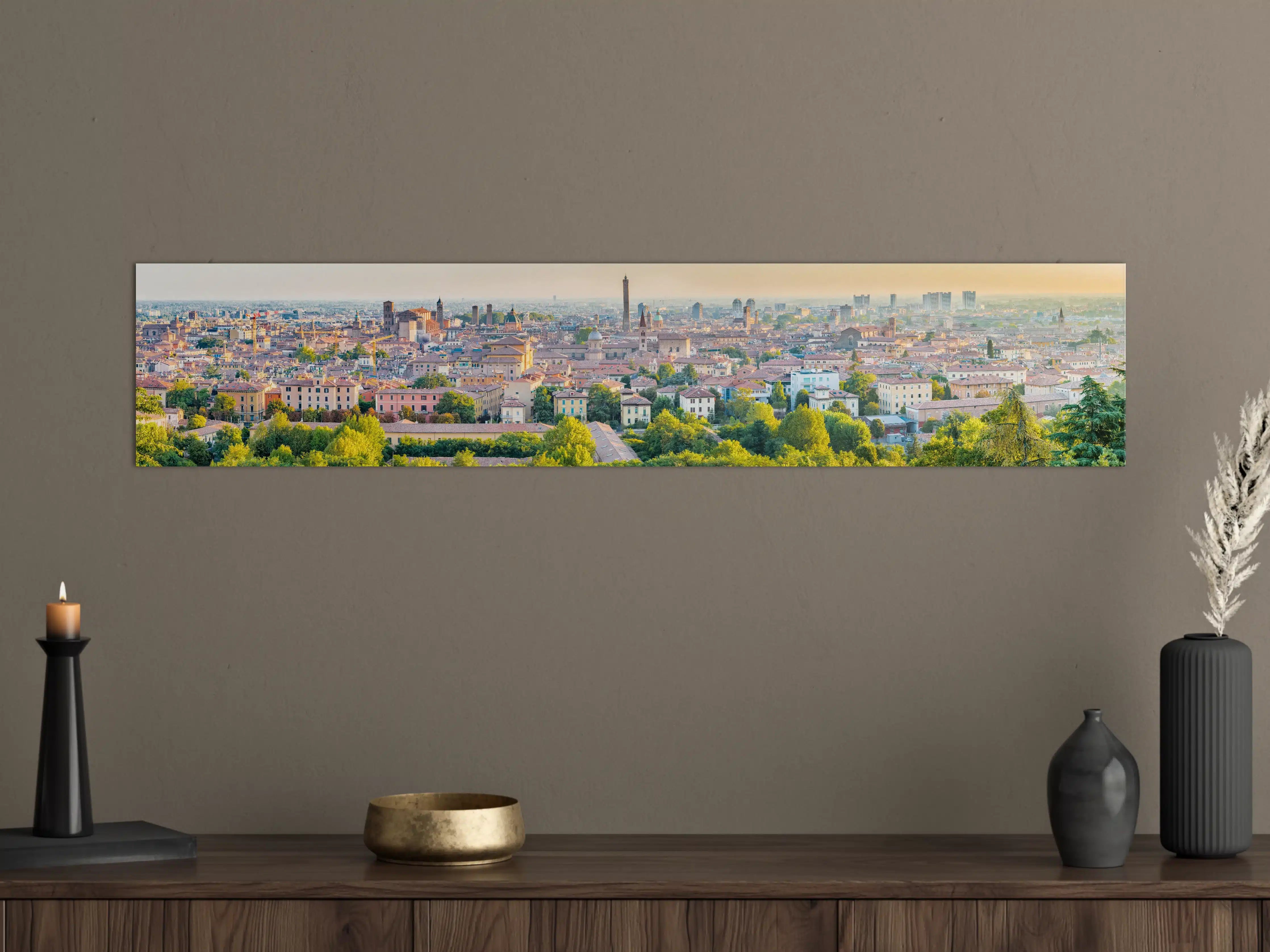 Große Wandbilder - Bologna Dämmerung Dachlandschaft