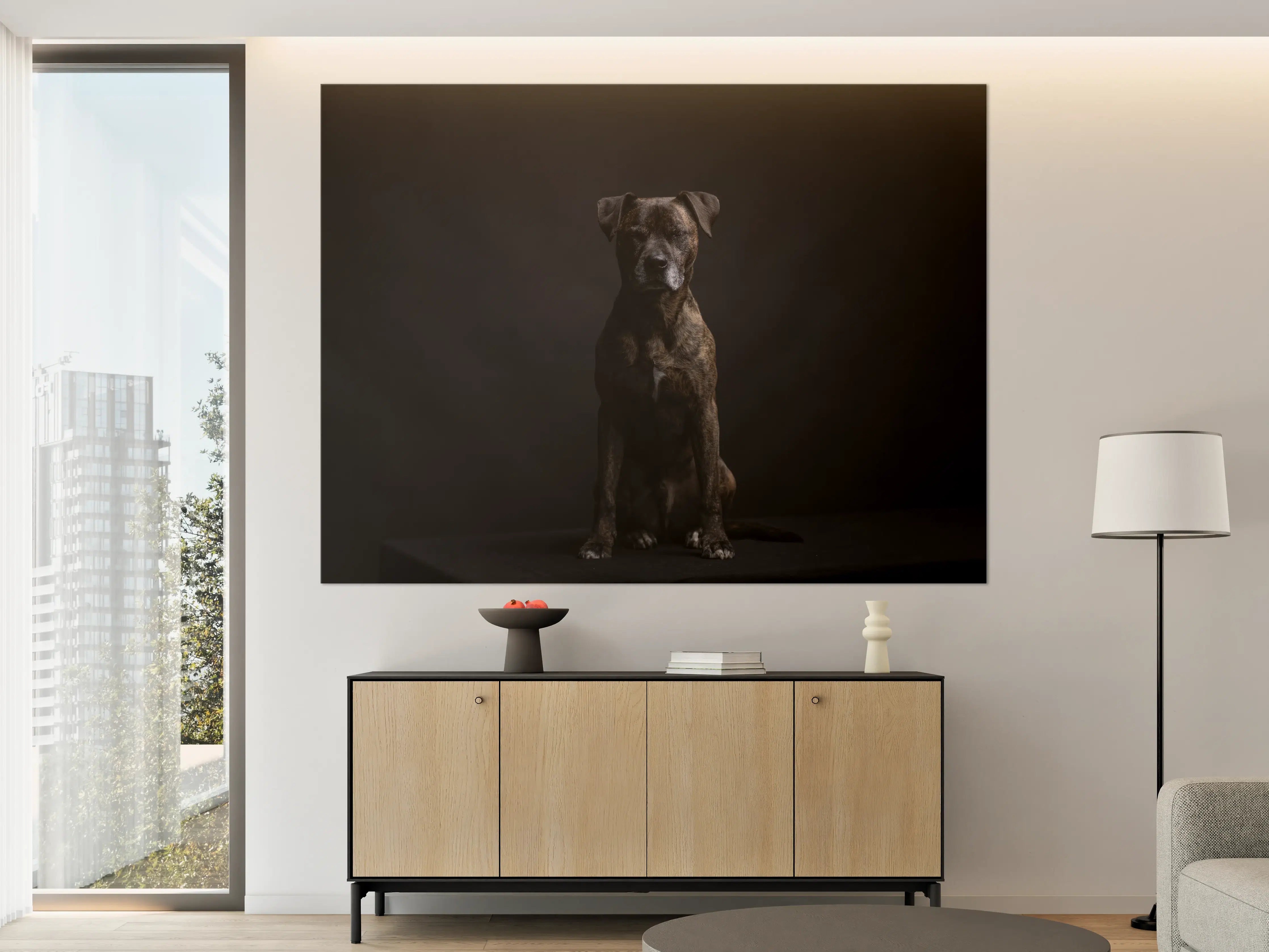 Große Wandbilder - Boxer Staffordshire Hund