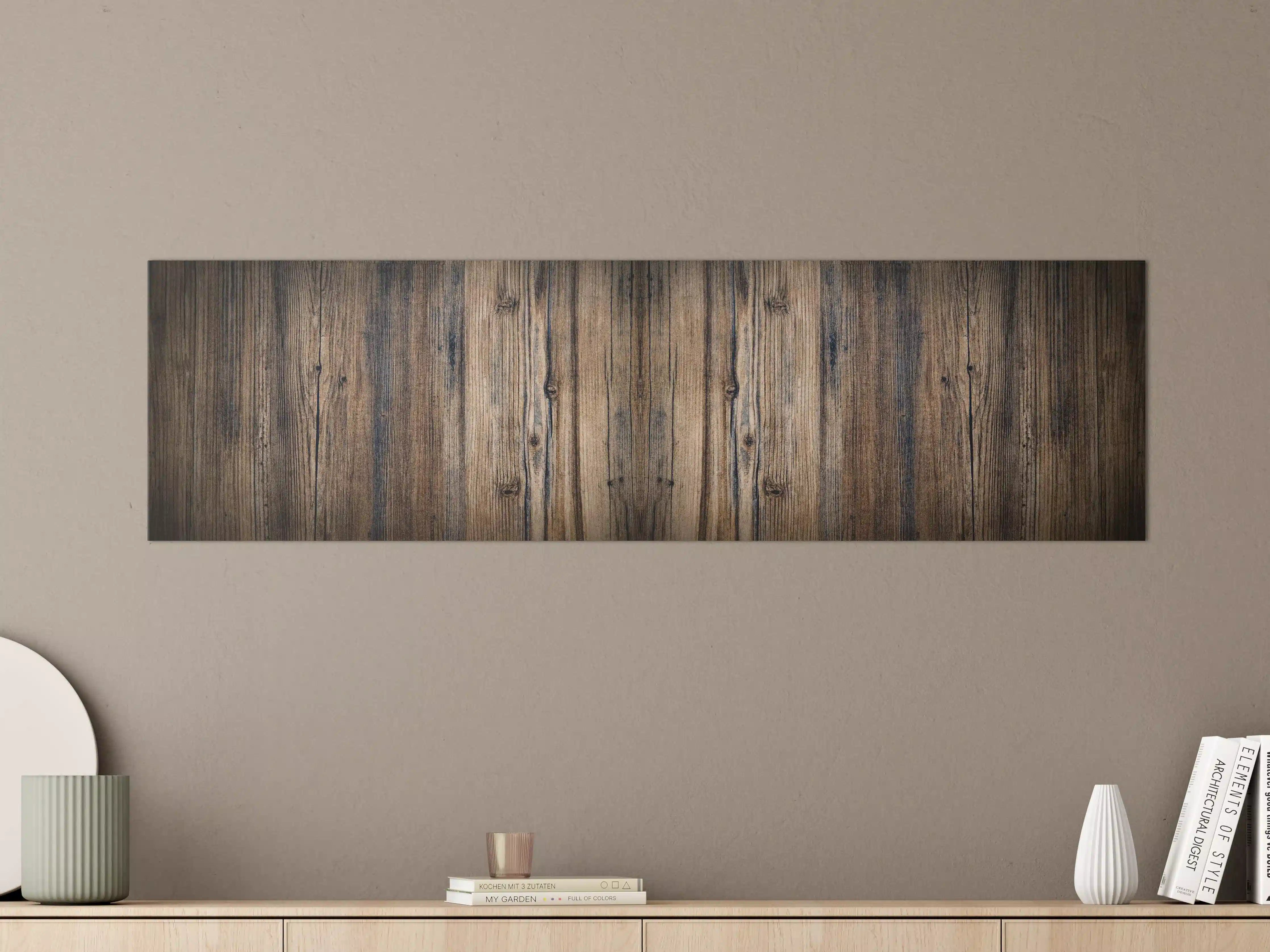 Große Wandbilder - Bräunlicher Holz Hintergrund