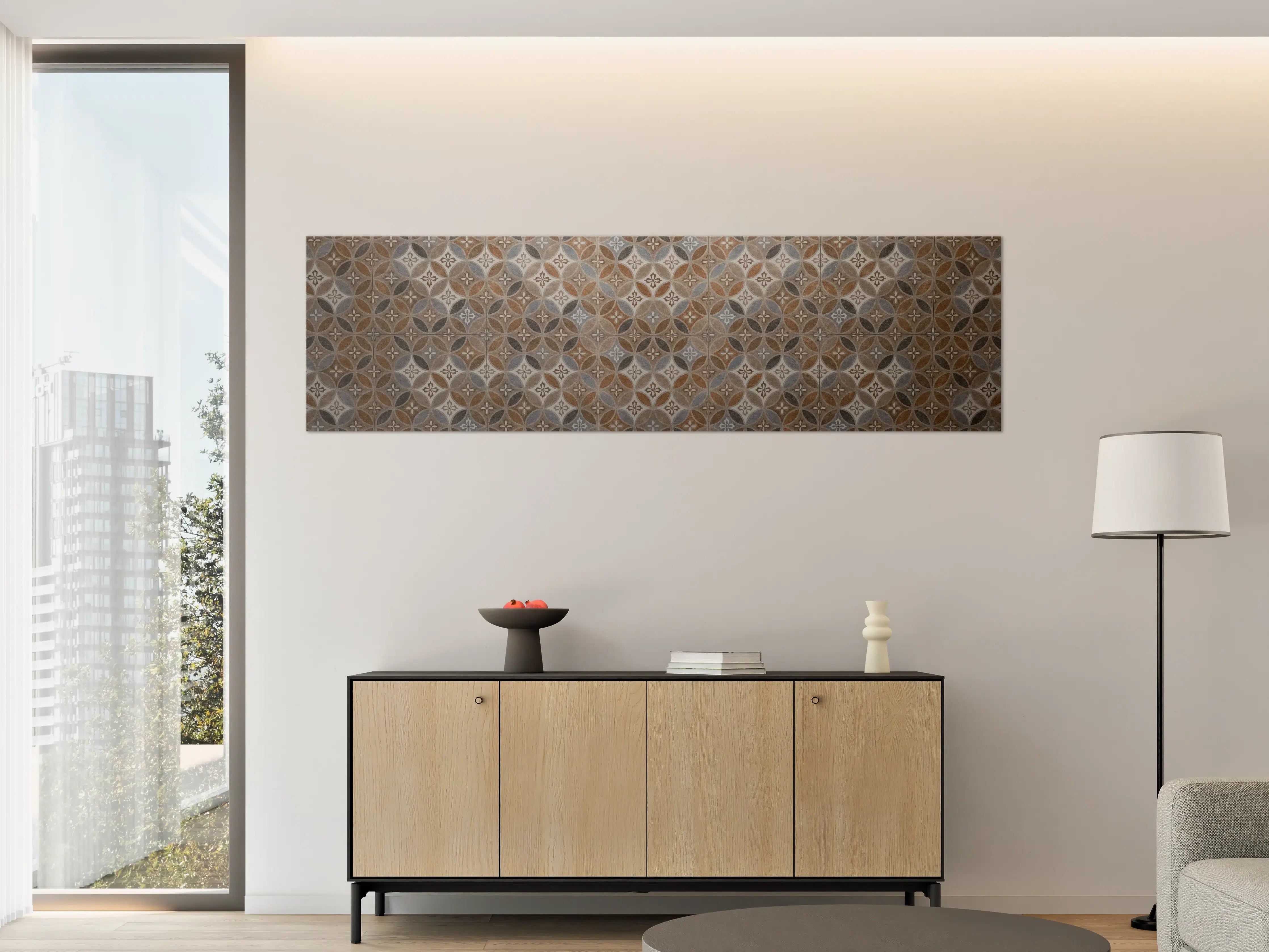Große Wandbilder - Braun-Beiges Vintage Mosaik