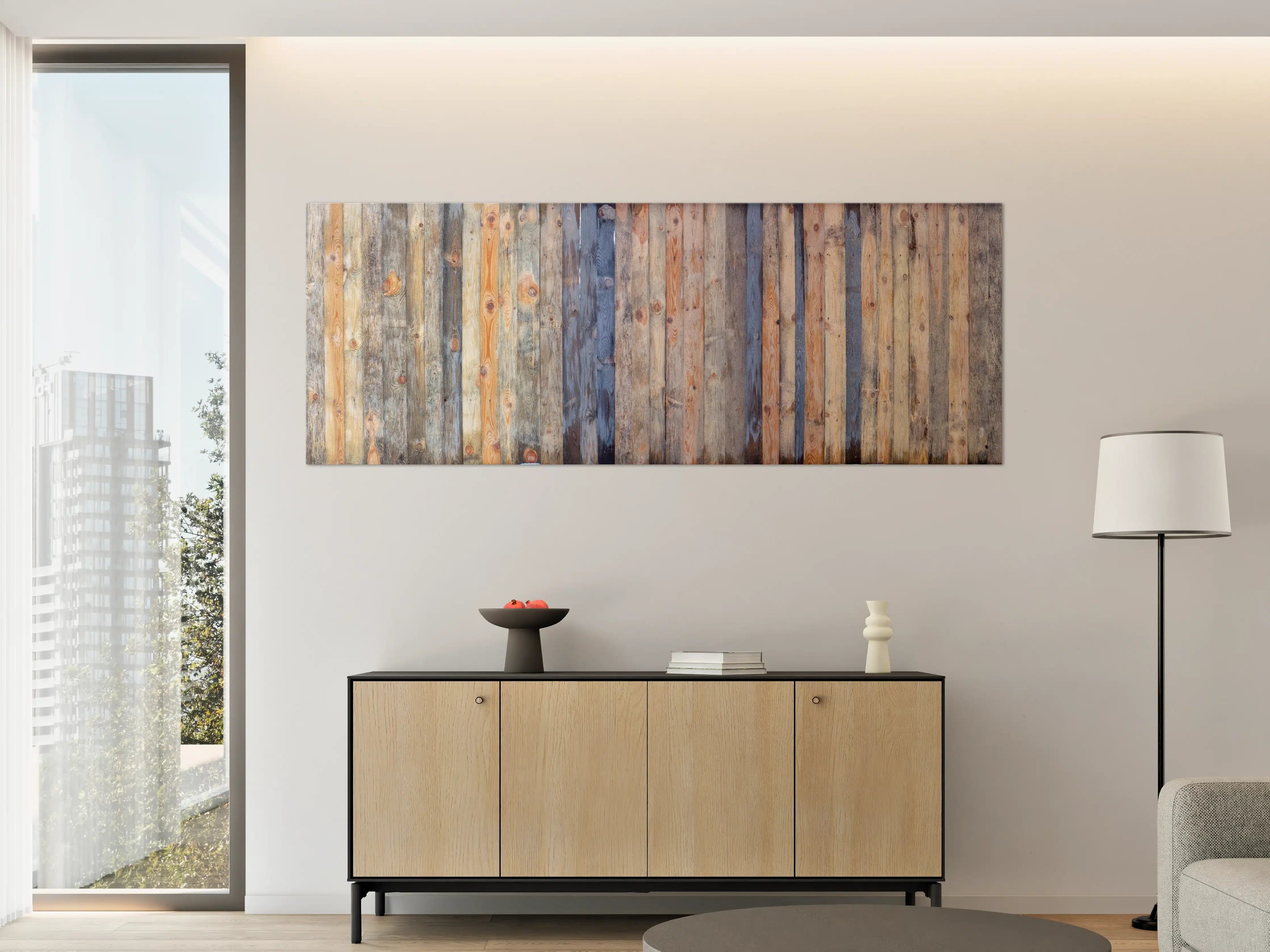 Große Wandbilder - Braune Holz Wandtextur