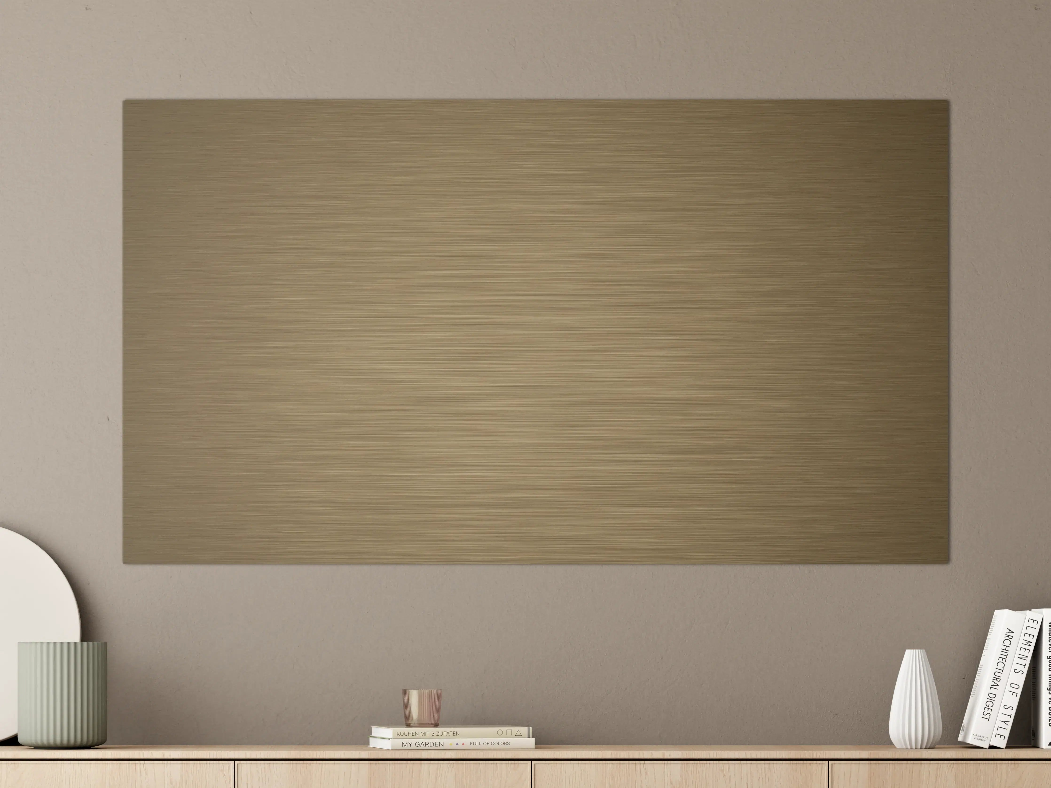 Große Wandbilder - Bronze - ALU Prime - Metall Gebürstet