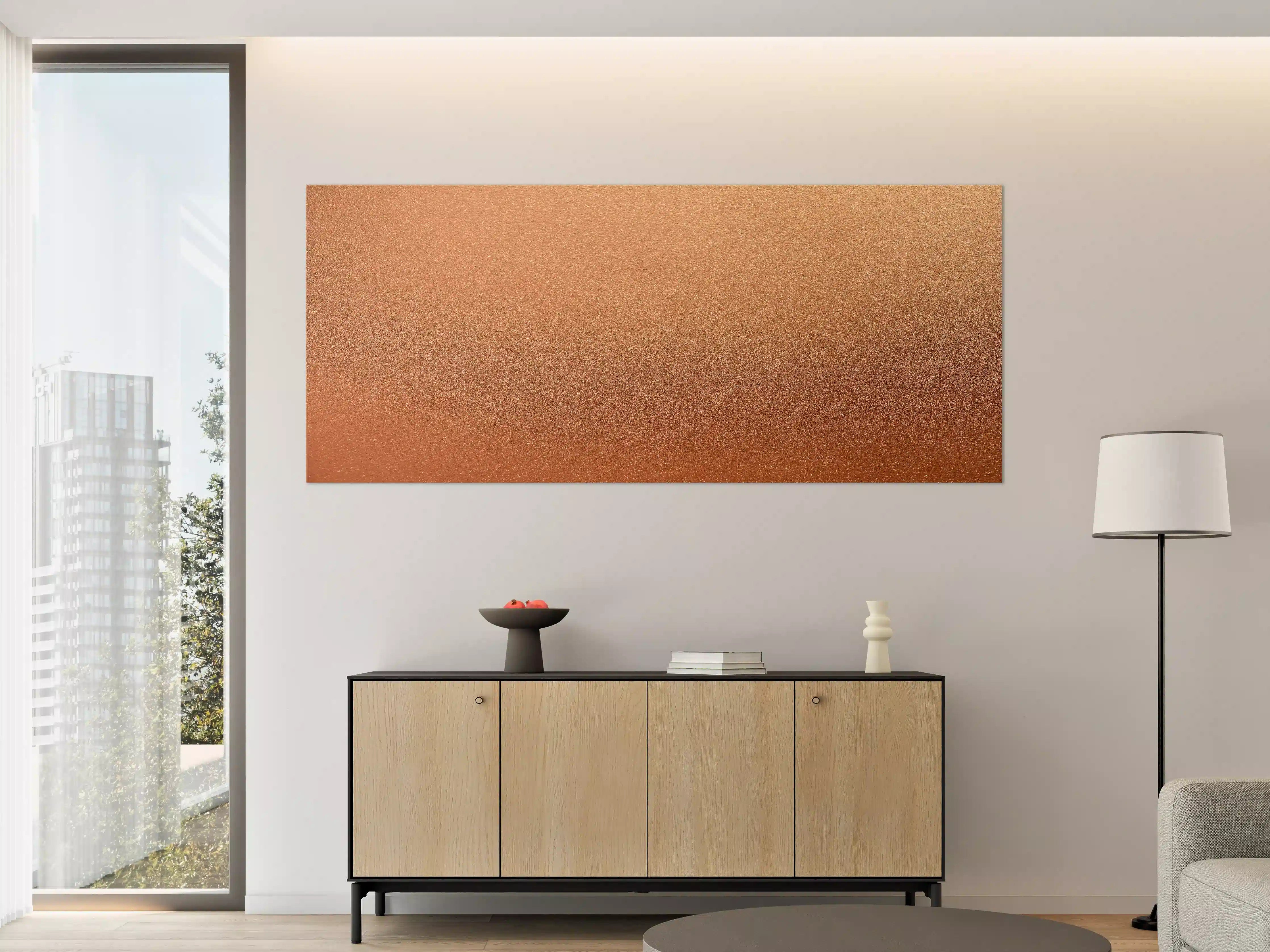 Große Wandbilder - Bronze Textur Panorama Hintergrund