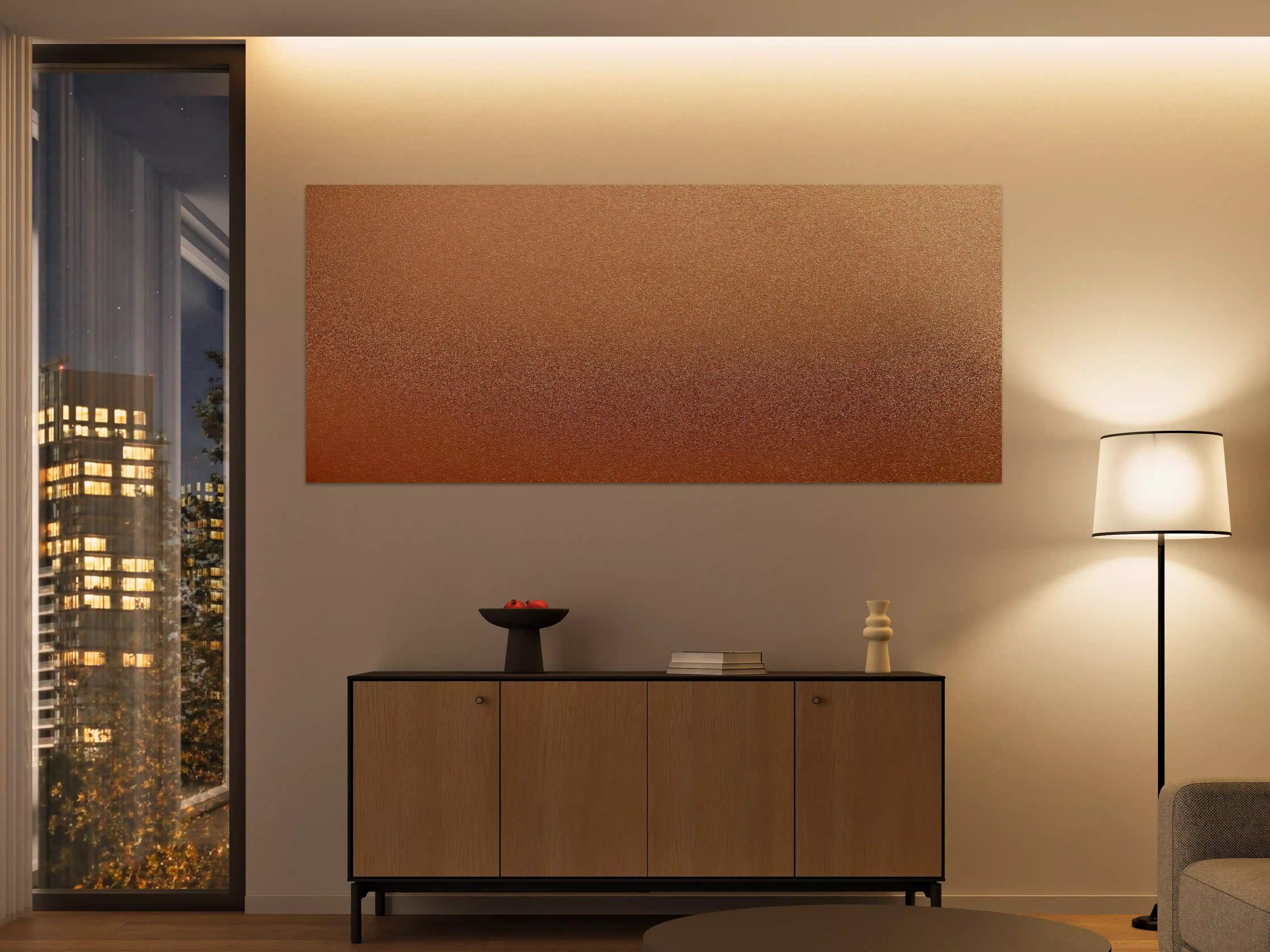 Große Wandbilder - Bronze Textur Panorama Hintergrund