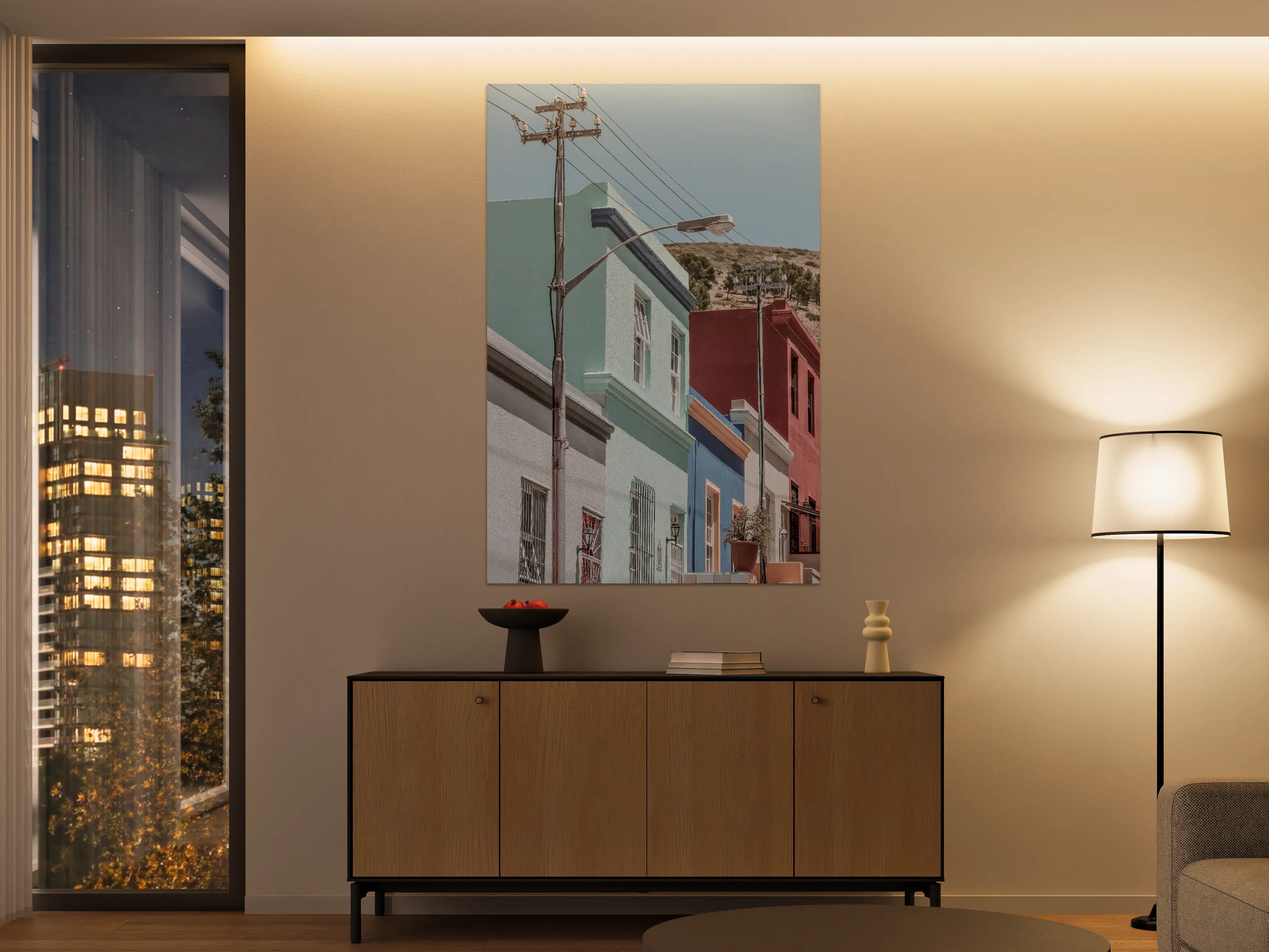 Große Wandbilder - Bunte Gebäude - Bo-Kaap, Kapstadt