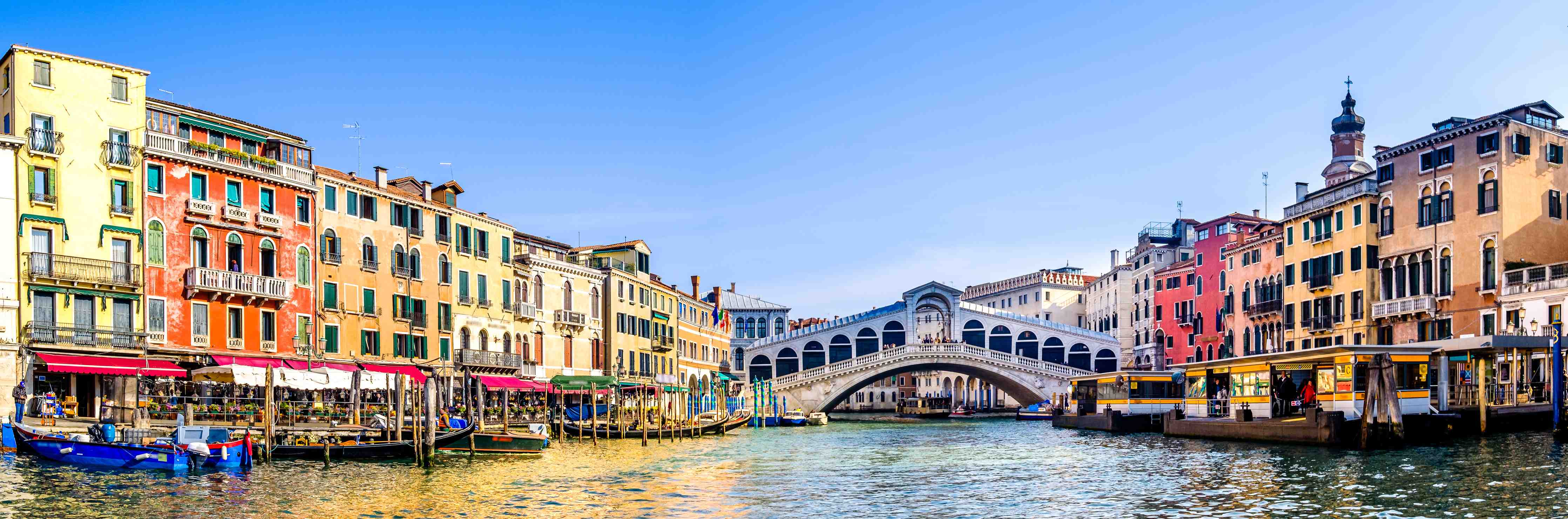 Große Wandbilder-Bunte Häuser am Canal Grande