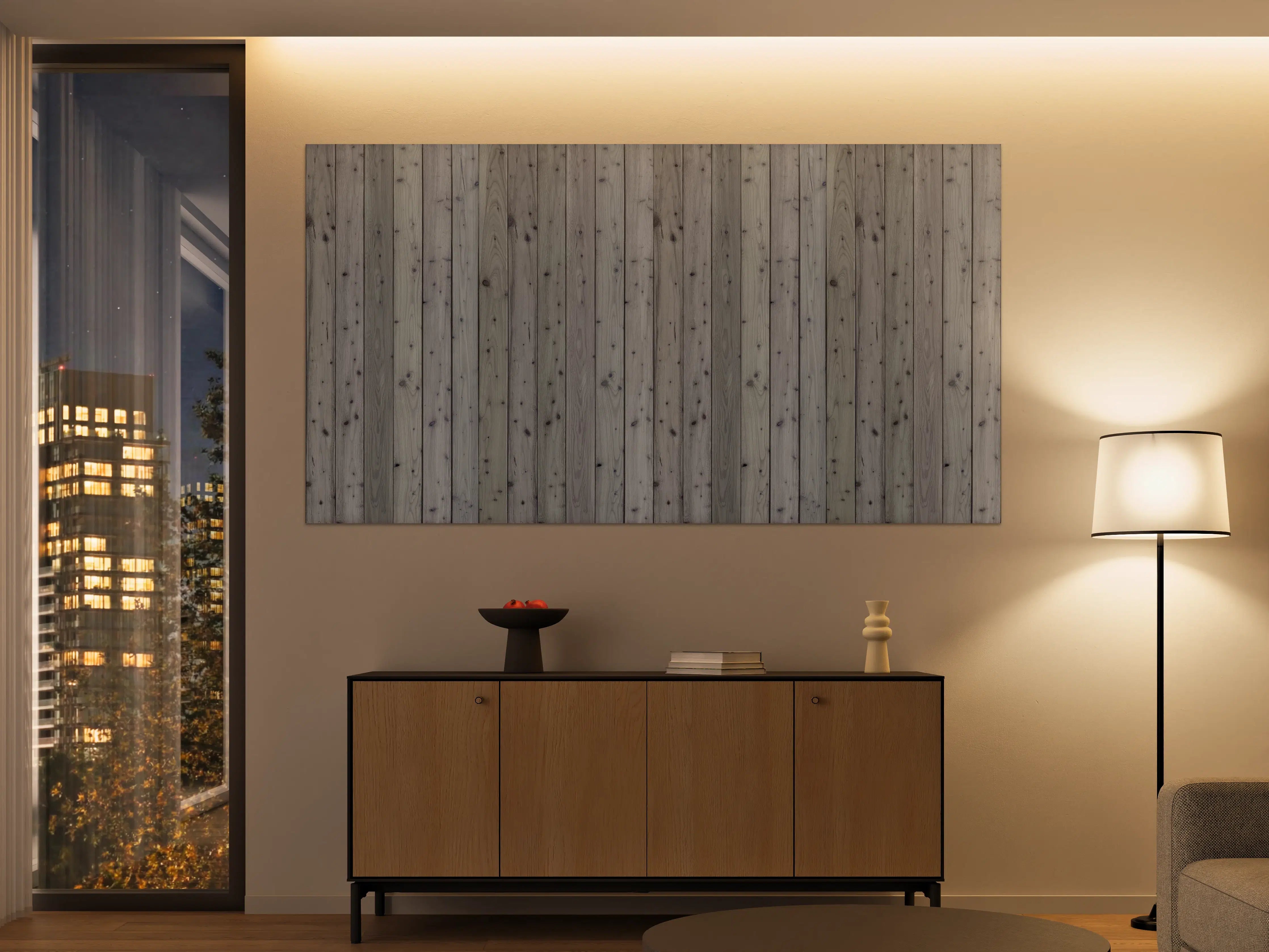 Große Wandbilder - Bunte Holz Wand Textur