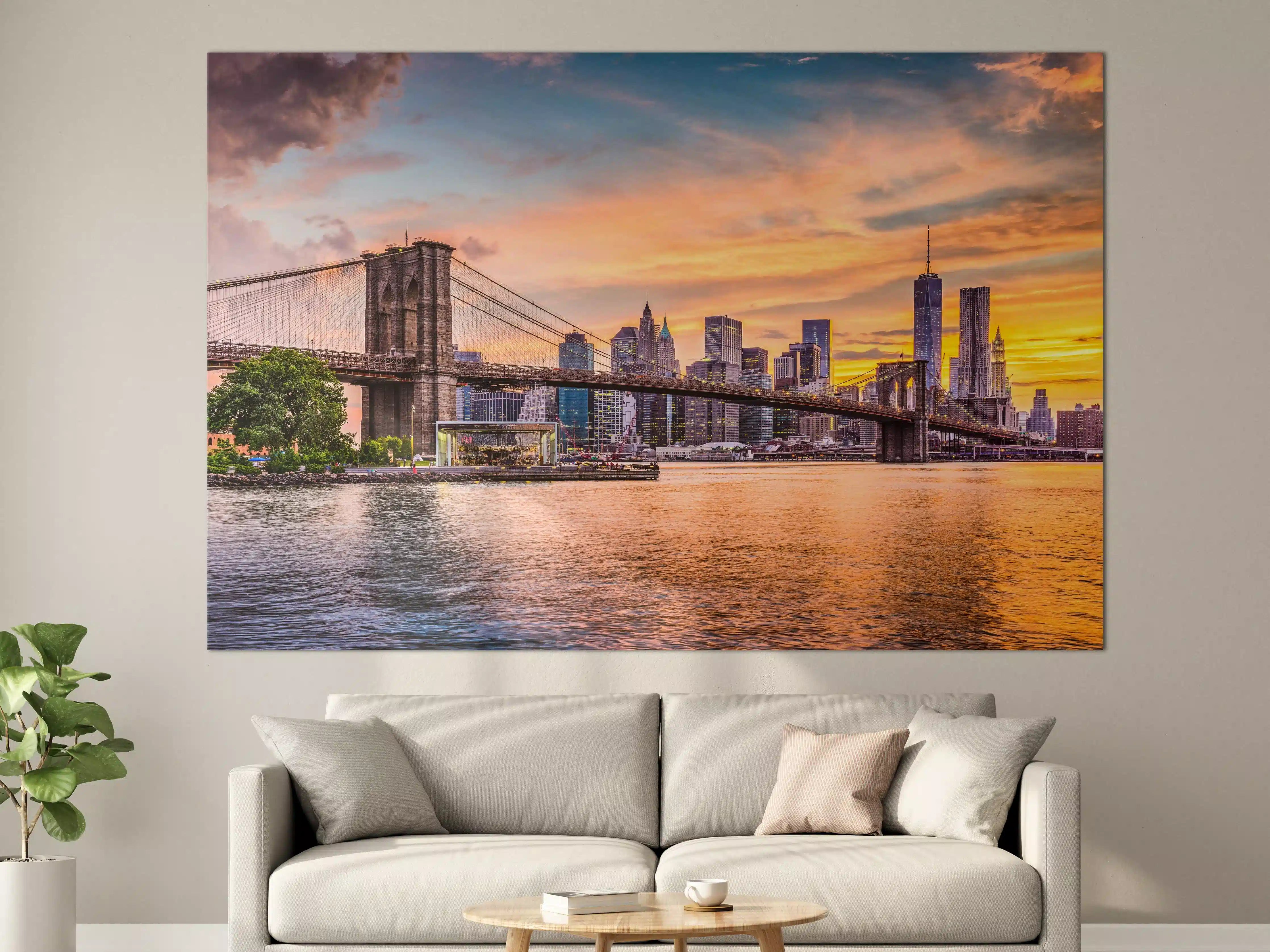 Große Wandbilder - Bunte New York Skyline