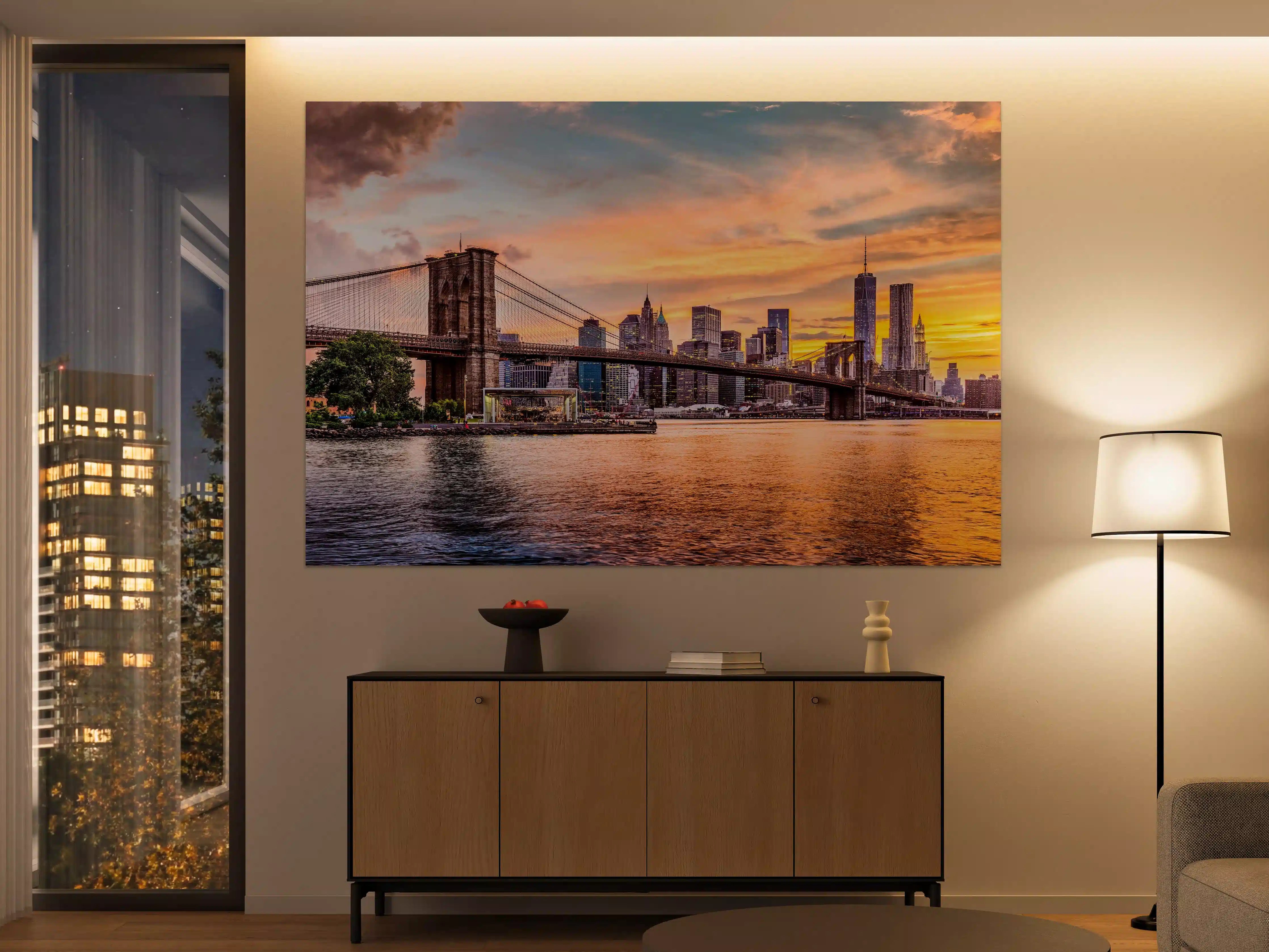 Große Wandbilder - Bunte New York Skyline