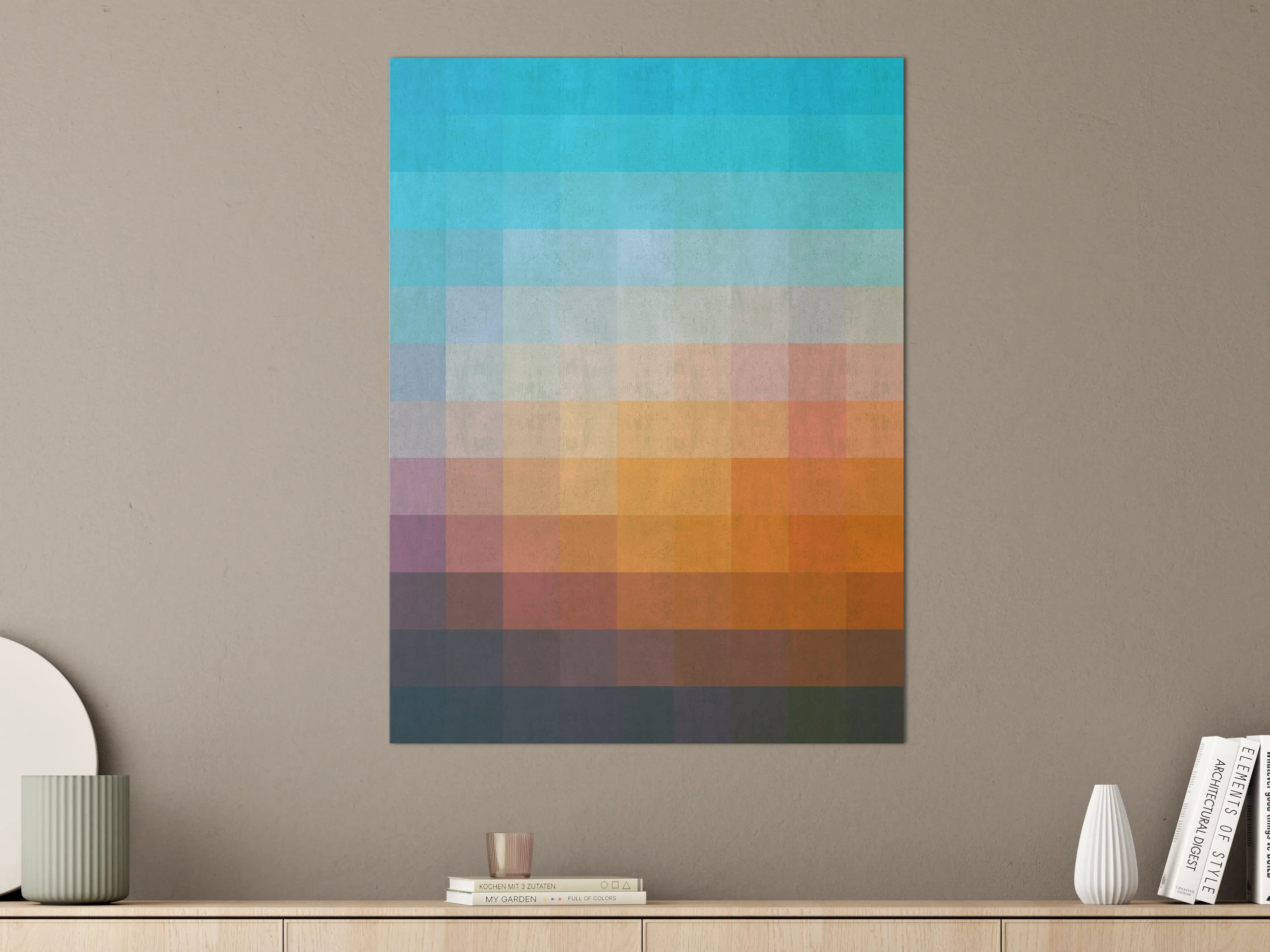 Große Wandbilder - Bunte Pixelkunst in Aquarall-Optik