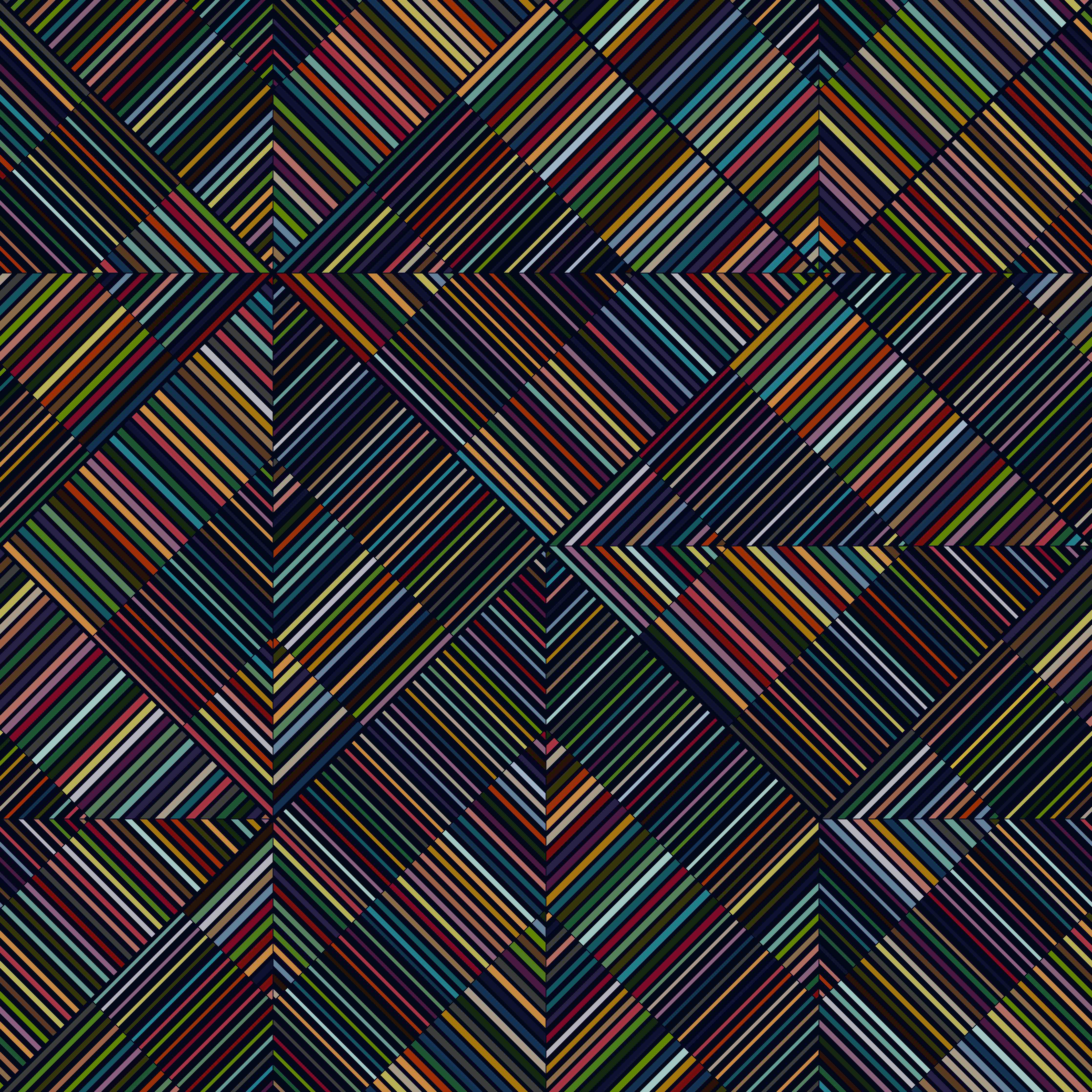 Große Wandbilder-Bunte, geometrische Muster aus Linien und Farben