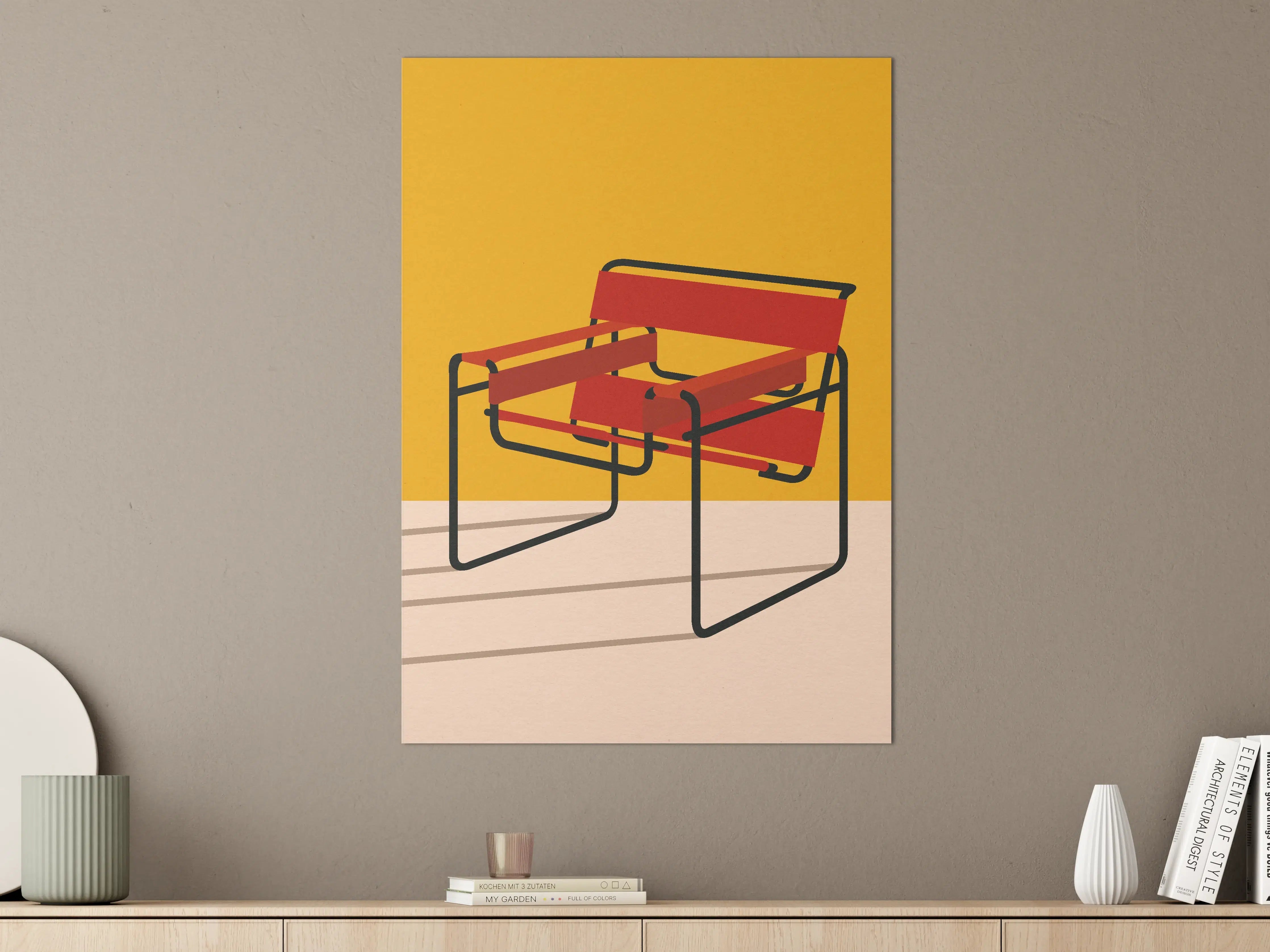 Große Wandbilder - Bunter Wassily Chair Poster