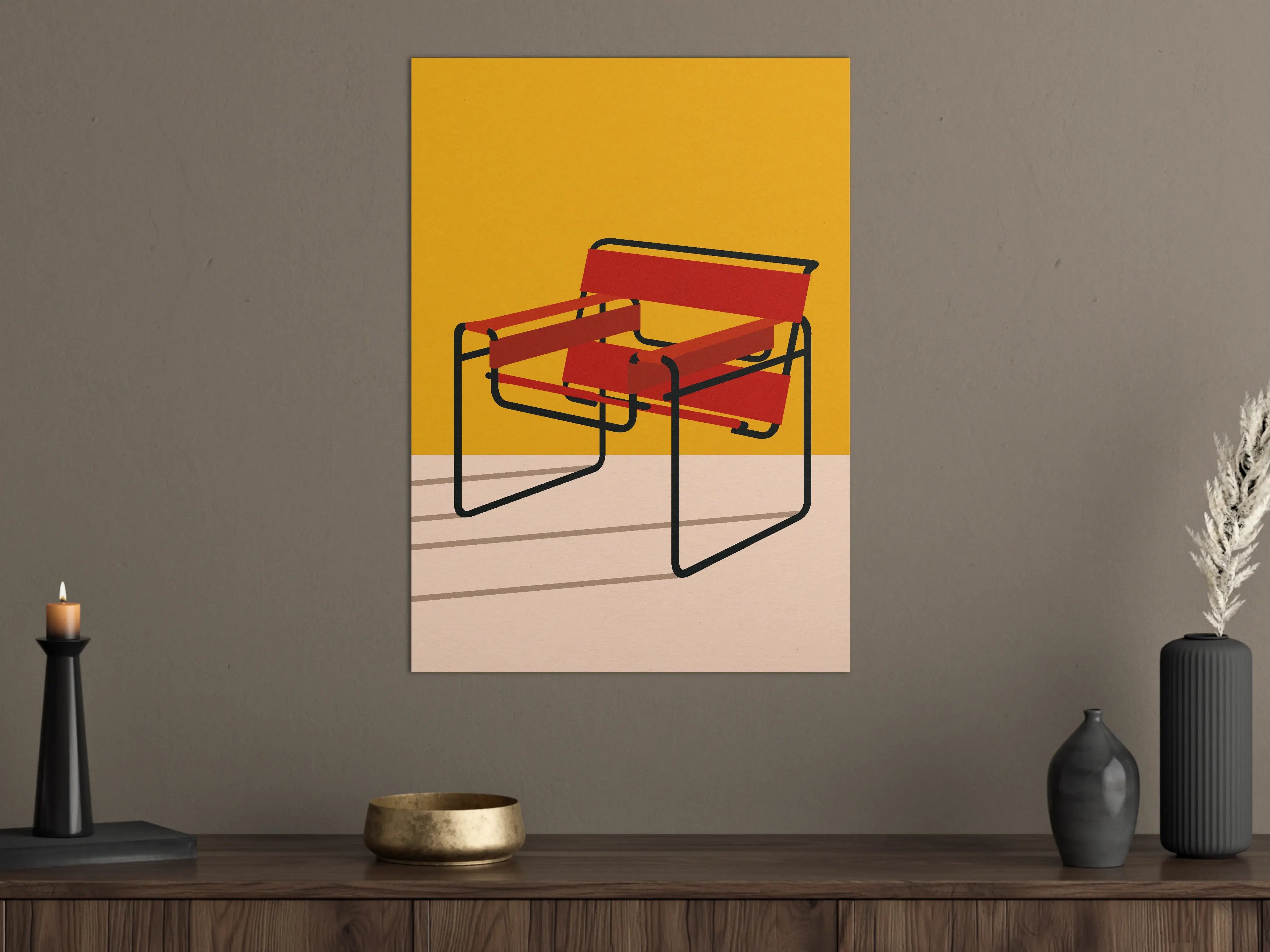 Große Wandbilder - Bunter Wassily Chair Poster