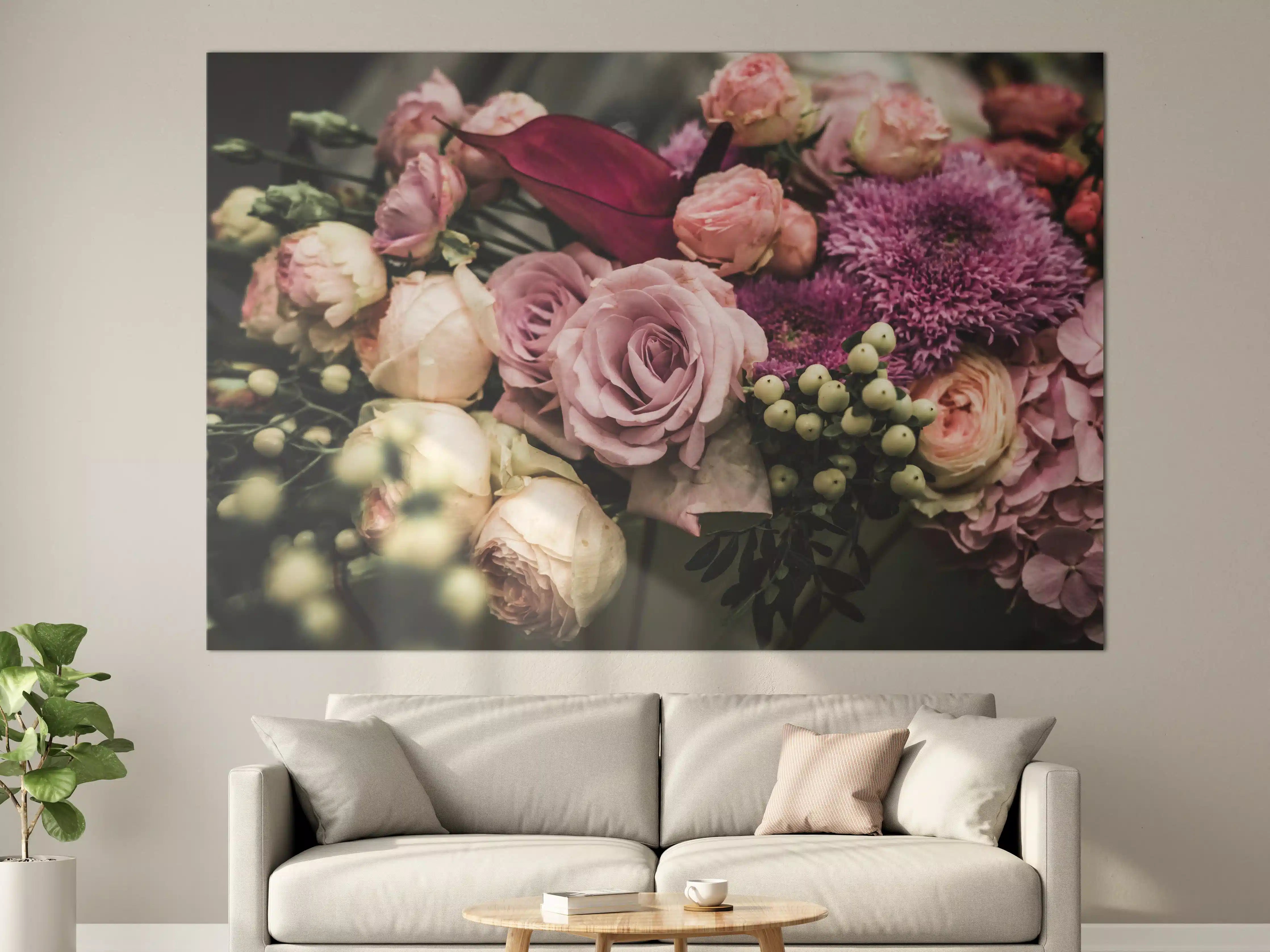 Große Wandbilder - Buntes Blumenbouquet