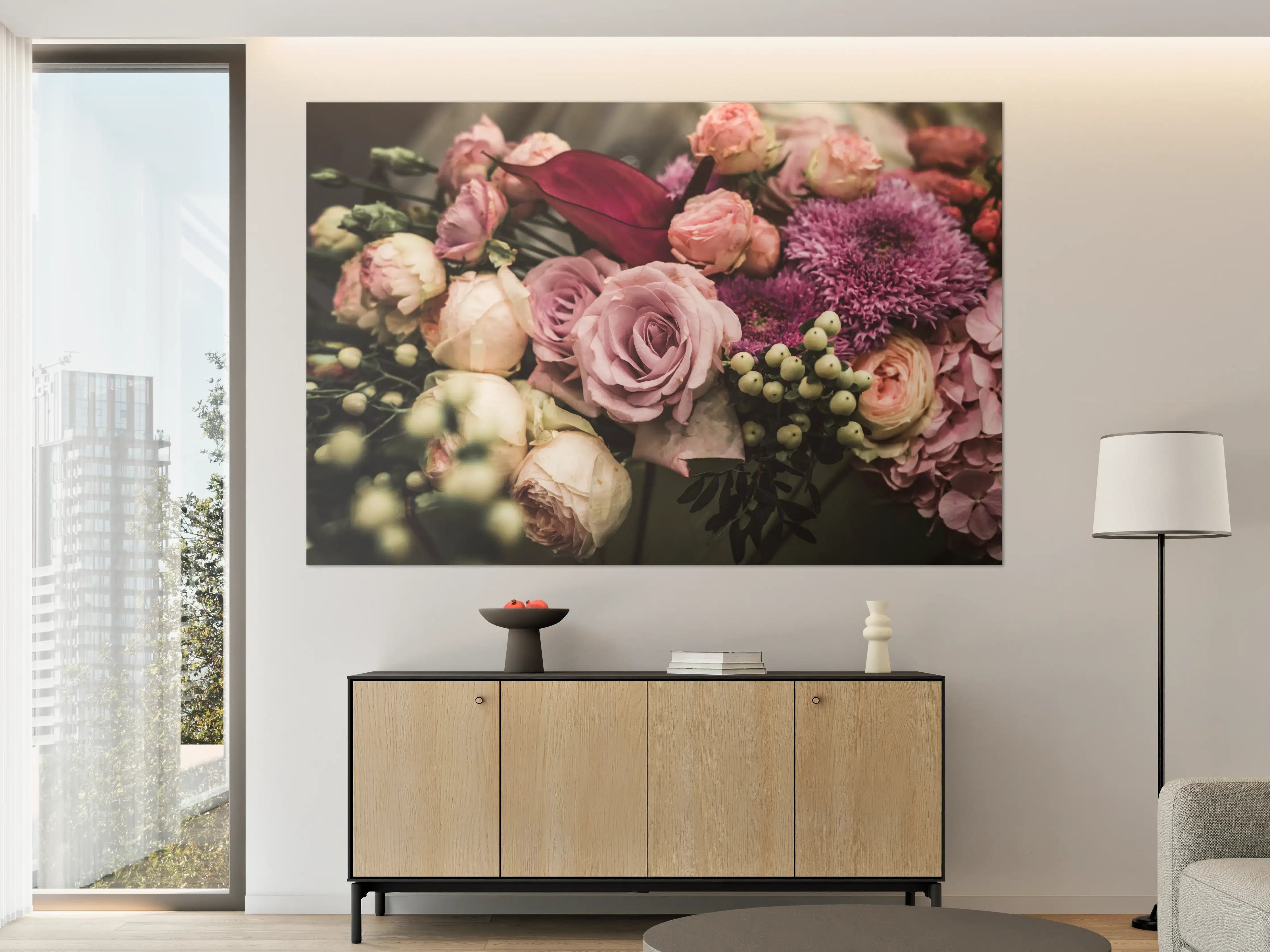 Große Wandbilder - Buntes Blumenbouquet